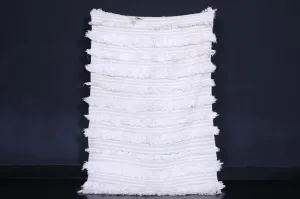 Moroccan Wedding Blanket - 3.7 FT x 5.6 FT | Handmade Bohemian Decor