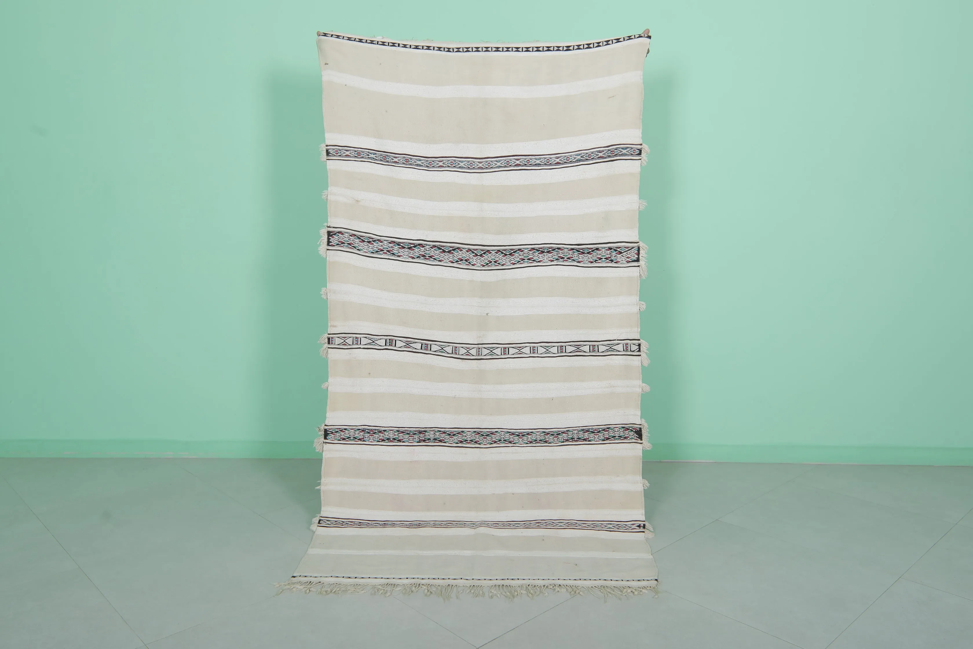 Moroccan Wedding Blanket - Authentic 3.7 FT X 7 FT