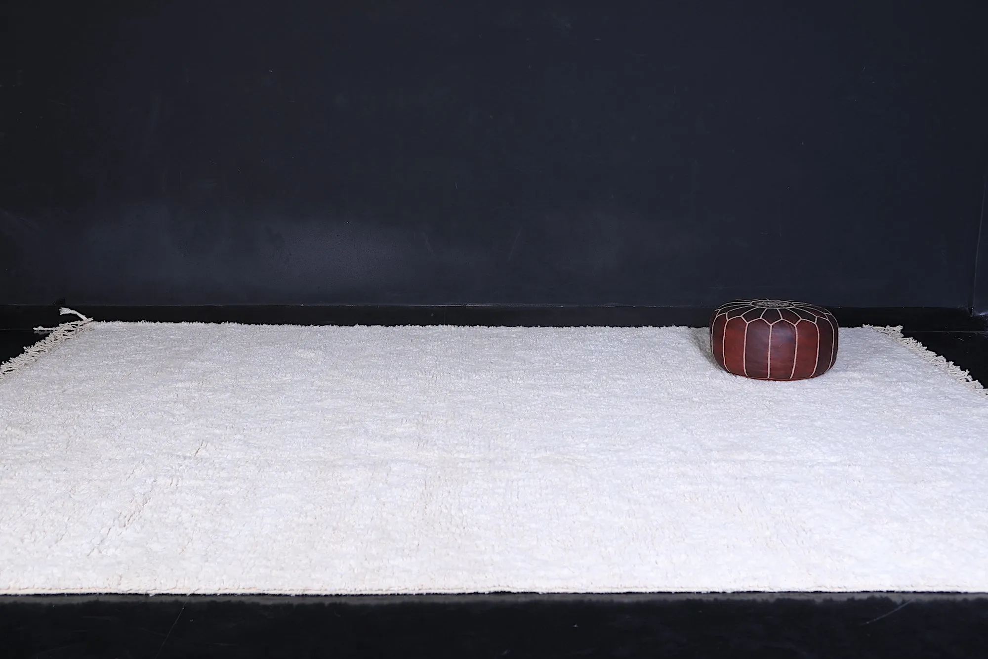 Moroccan white rug - Beni rug - wool berber rug