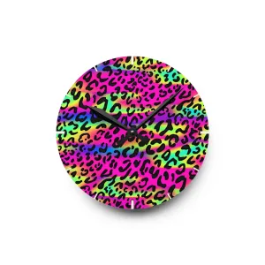 Motley Cheetah Acrylic Wall Clock