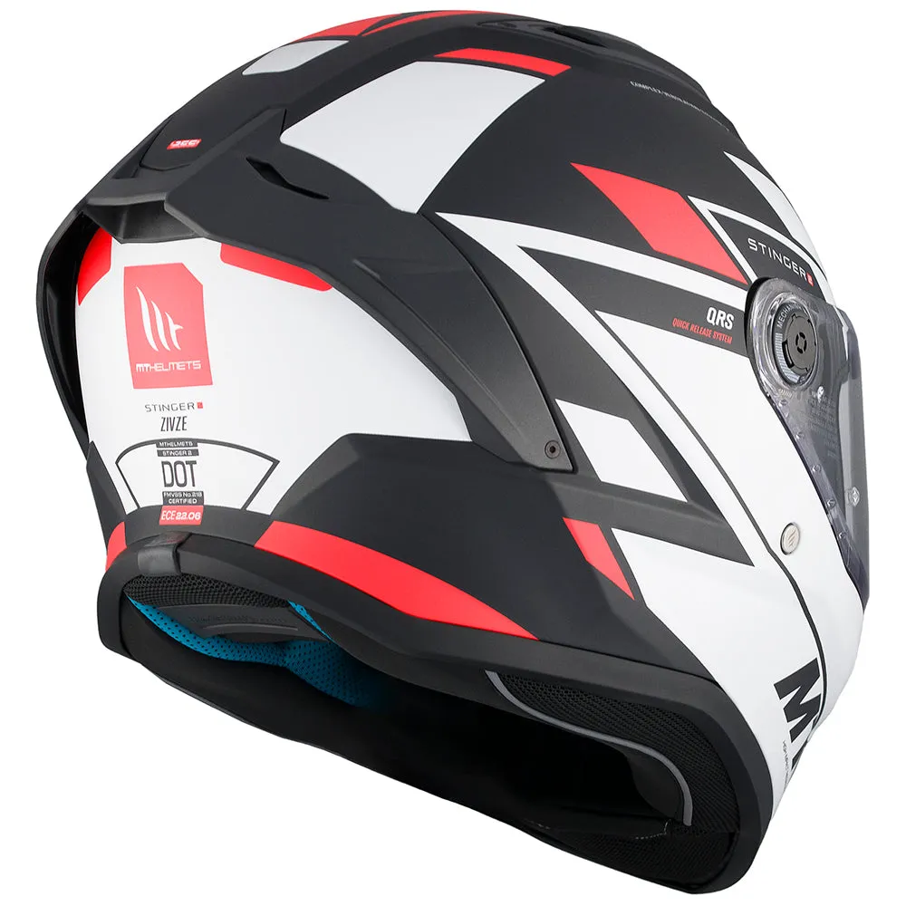 MT STINGER 2 [ZIVZE MATT WHITE/BLACK/RED]