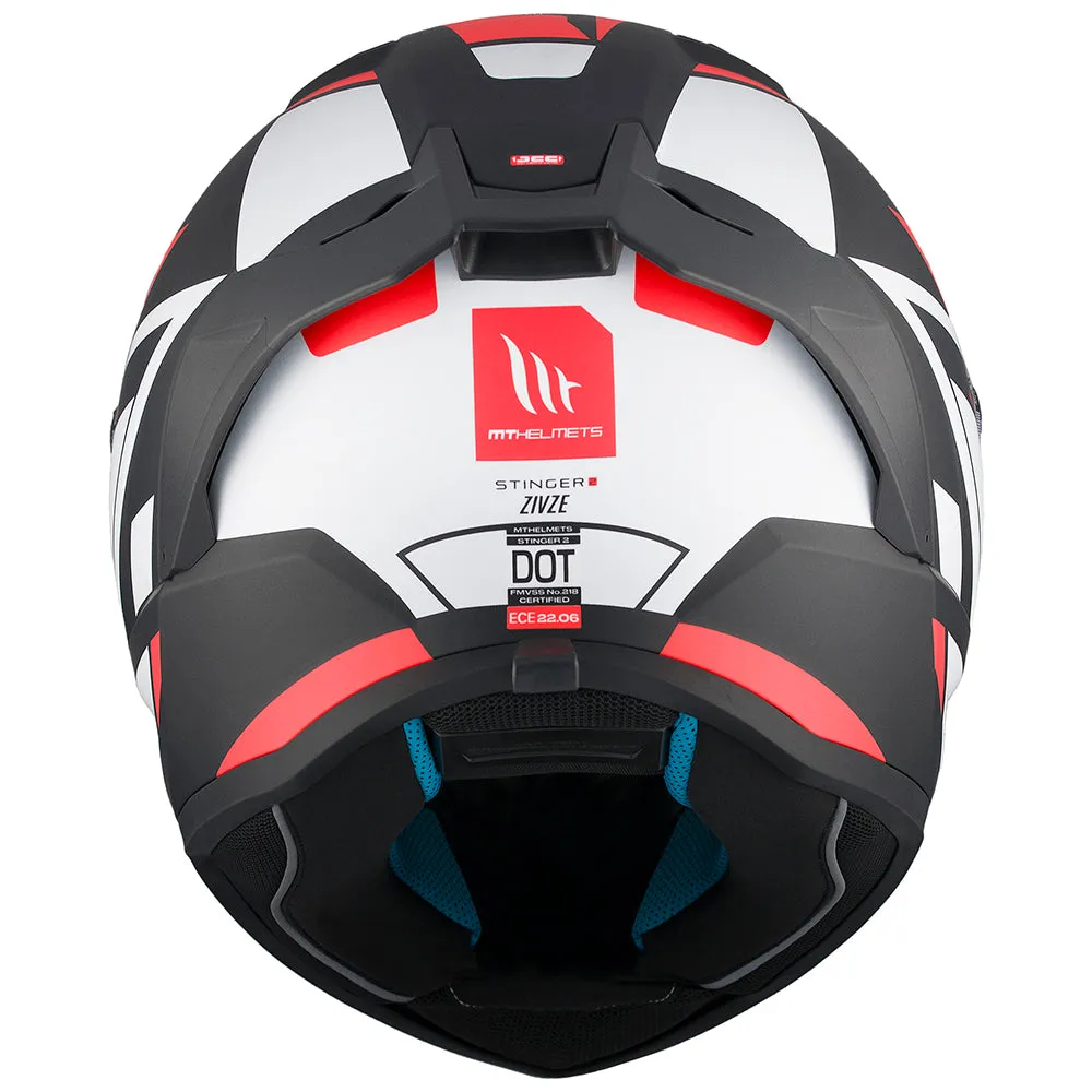 MT STINGER 2 [ZIVZE MATT WHITE/BLACK/RED]