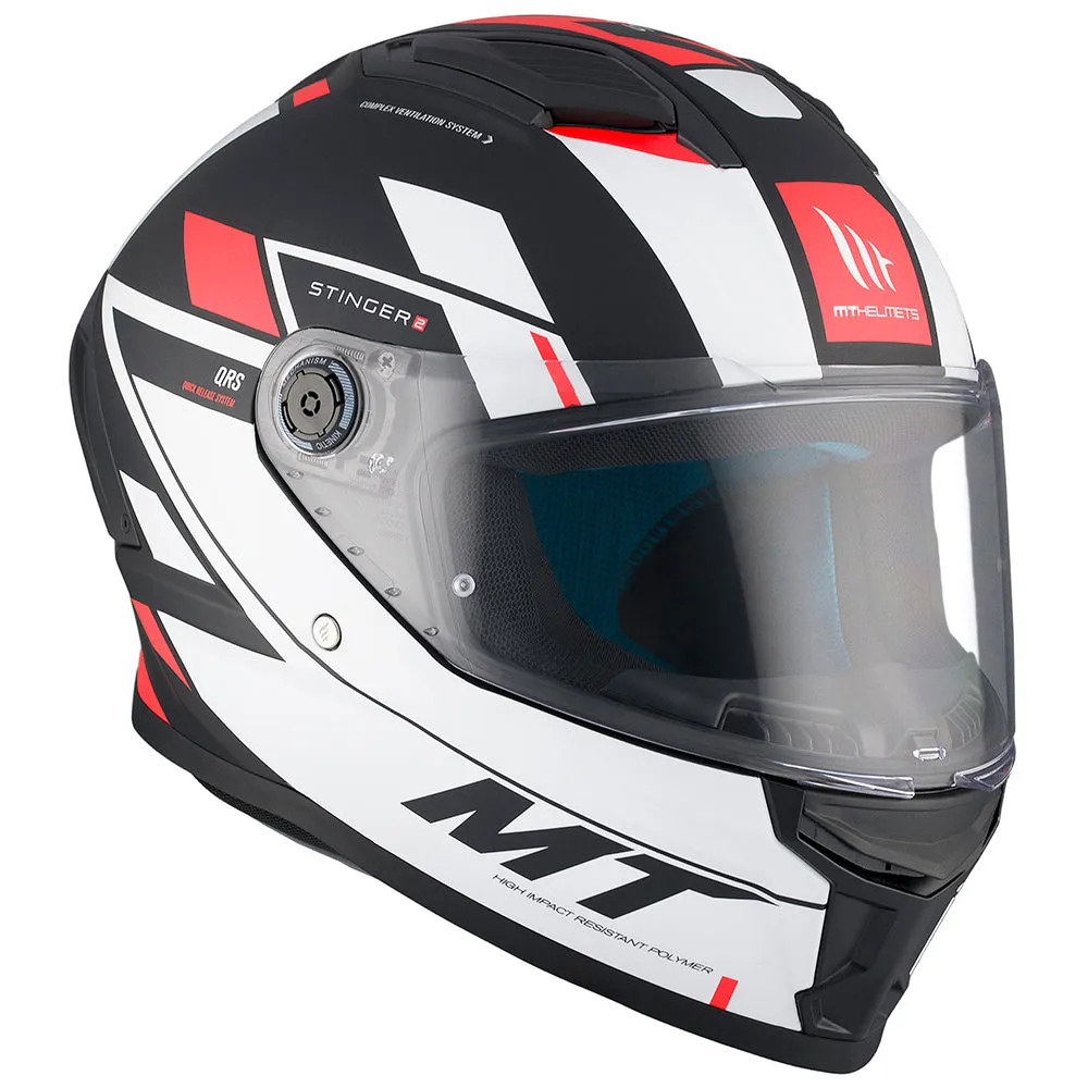 MT STINGER 2 [ZIVZE MATT WHITE/BLACK/RED]