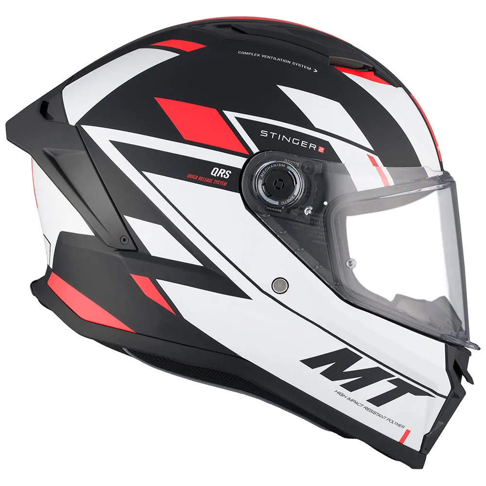 MT STINGER 2 [ZIVZE MATT WHITE/BLACK/RED]