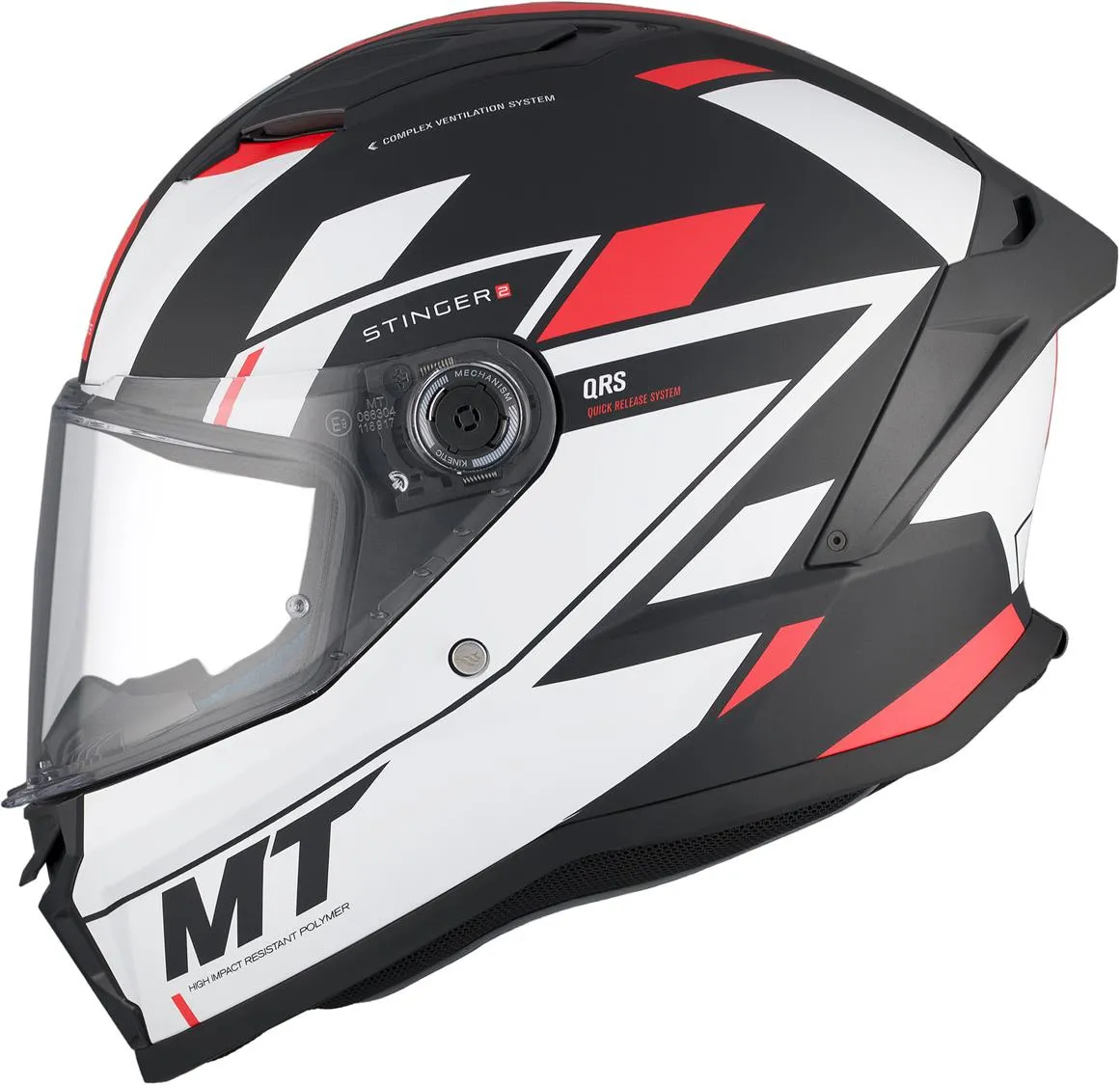 MT STINGER 2 [ZIVZE MATT WHITE/BLACK/RED]