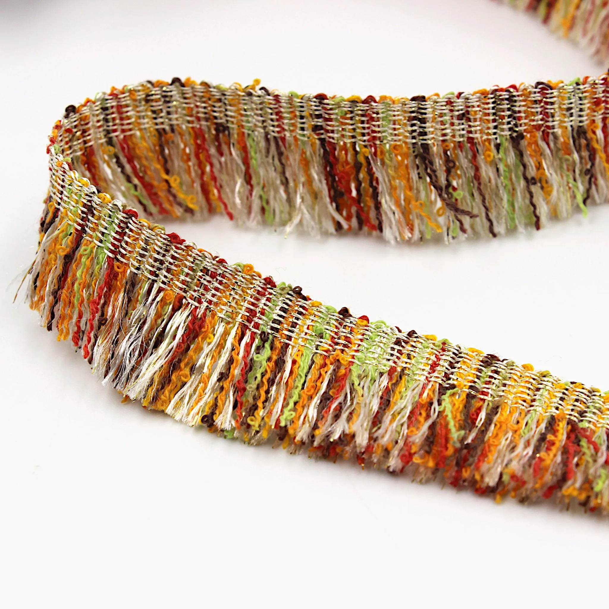 Multi Colour and Metallic Fringe 20mm 5390