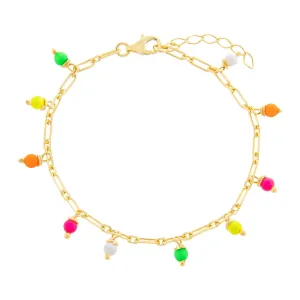 Multi Neon Link Anklet