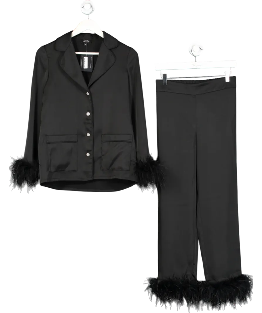 Nadine Merabi Darcie Black Pyjama Co-ord UK XS
