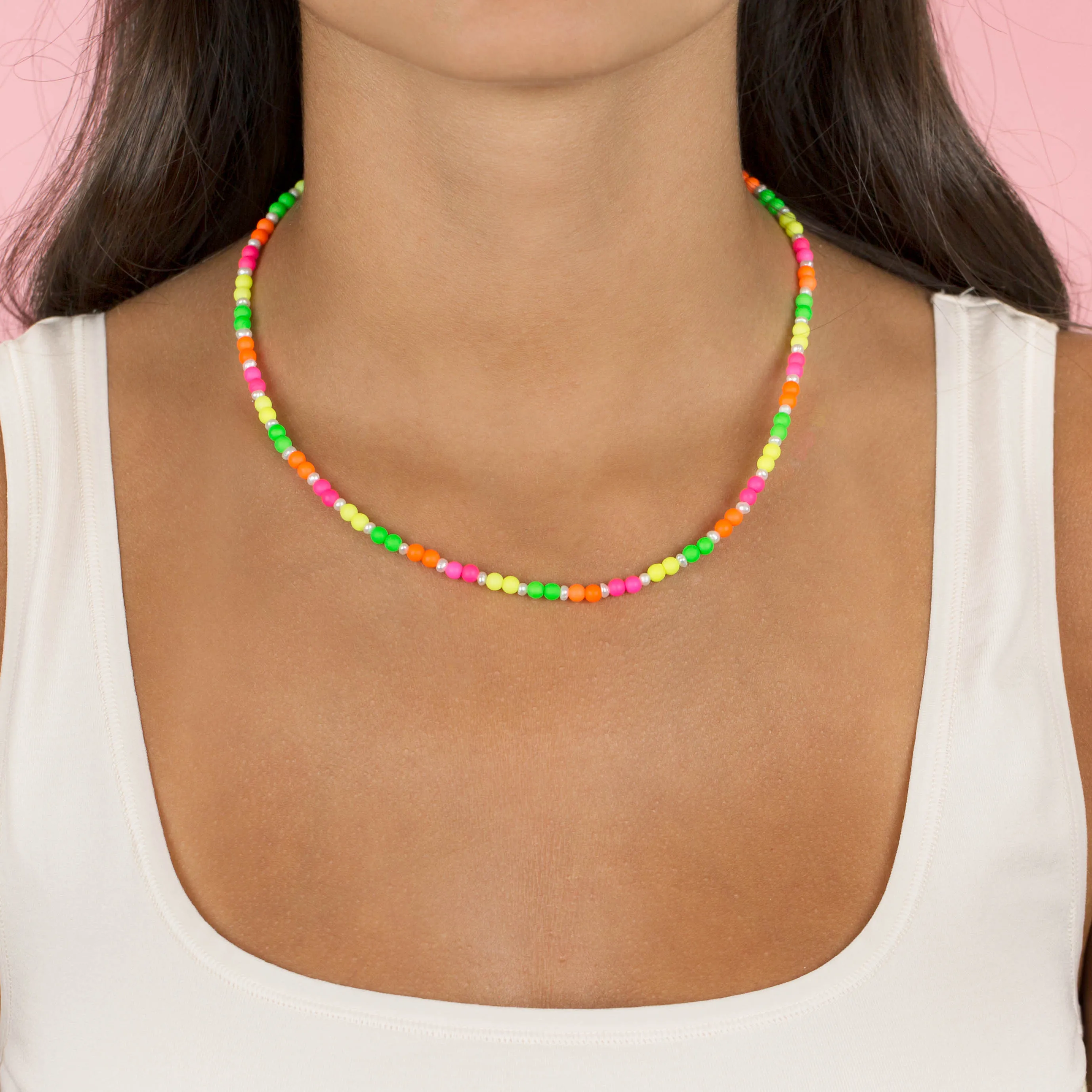 Neon Bead Necklace