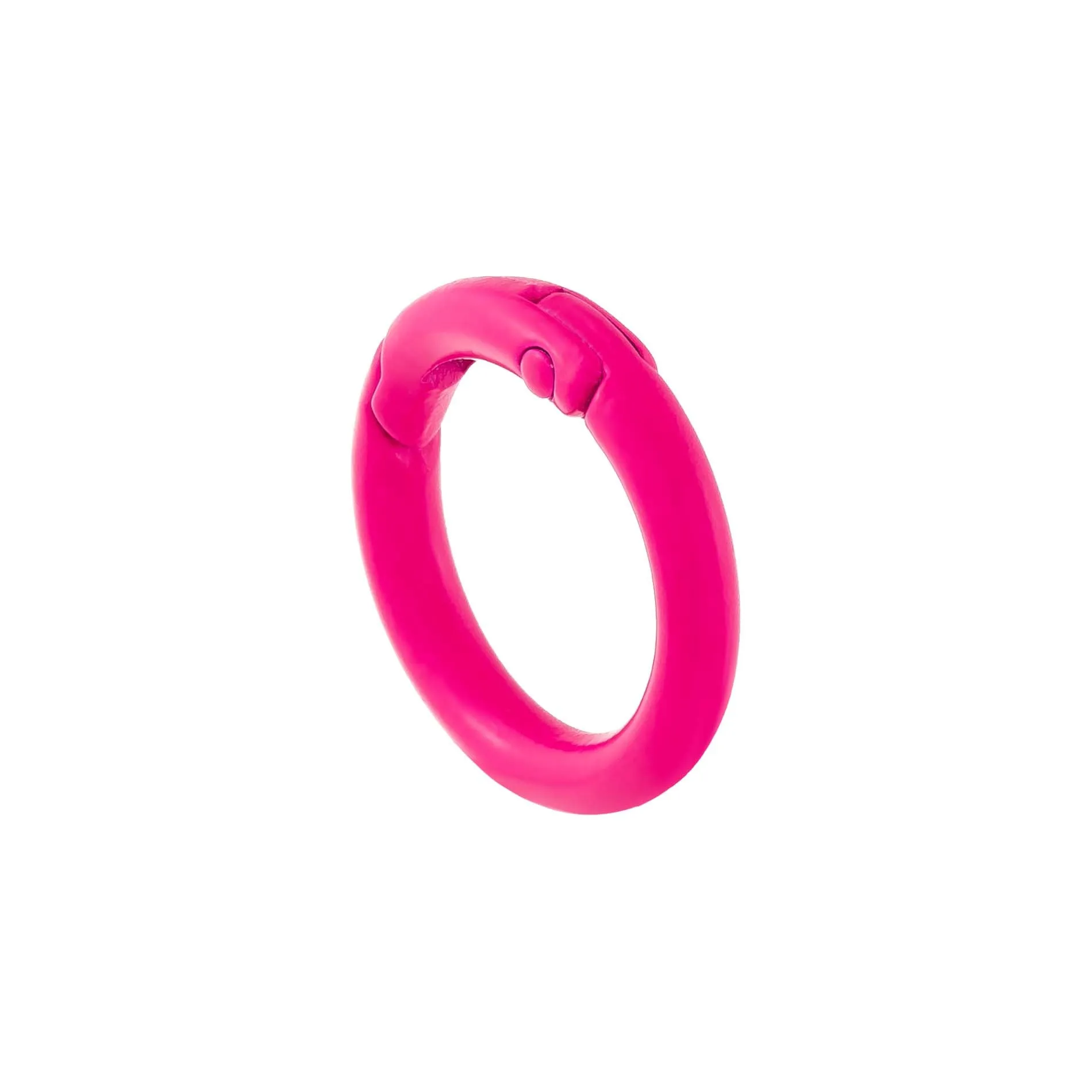 Neon Circle Key Ring Charm