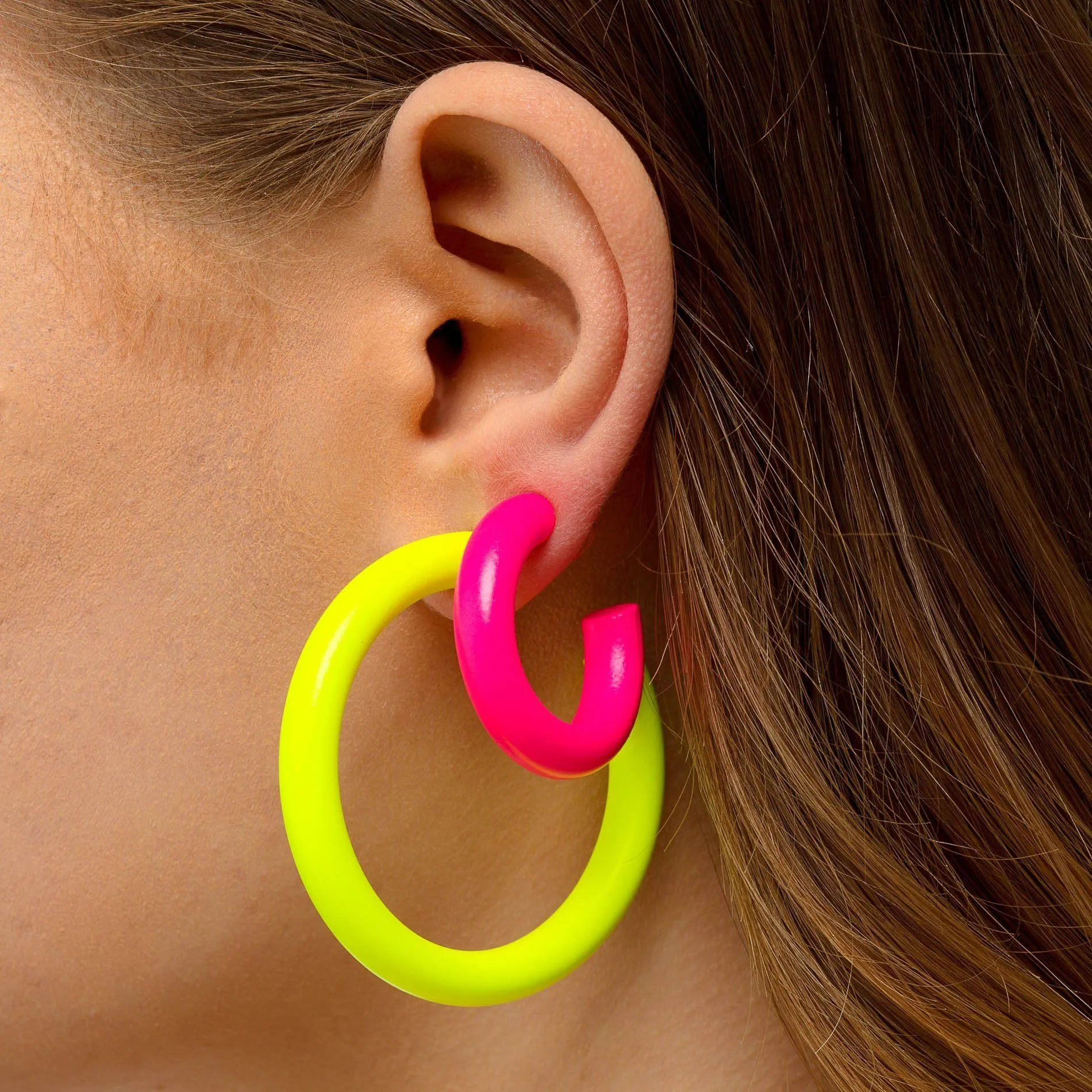 Neon Hoop Earring