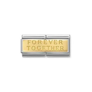 Nomination Composable Double Link Forever Together, 18K Gold