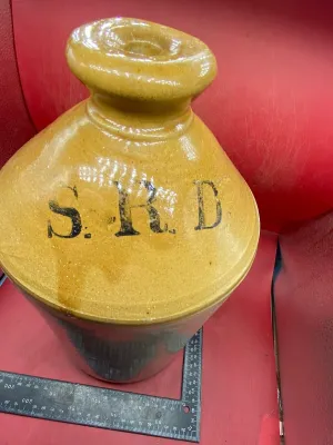 Original RARE WW2 SRD Jar Rum Jar - British Army 1940 - "Supply Reserve Depot"