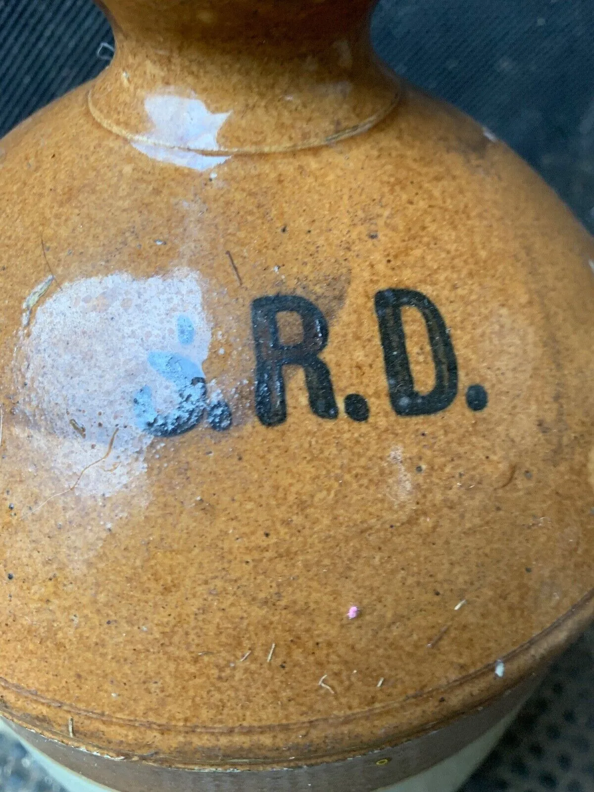 Original WW1 SRD Jar Rum Jar - British Army Issue - "Supply Reserve Depot" Jug