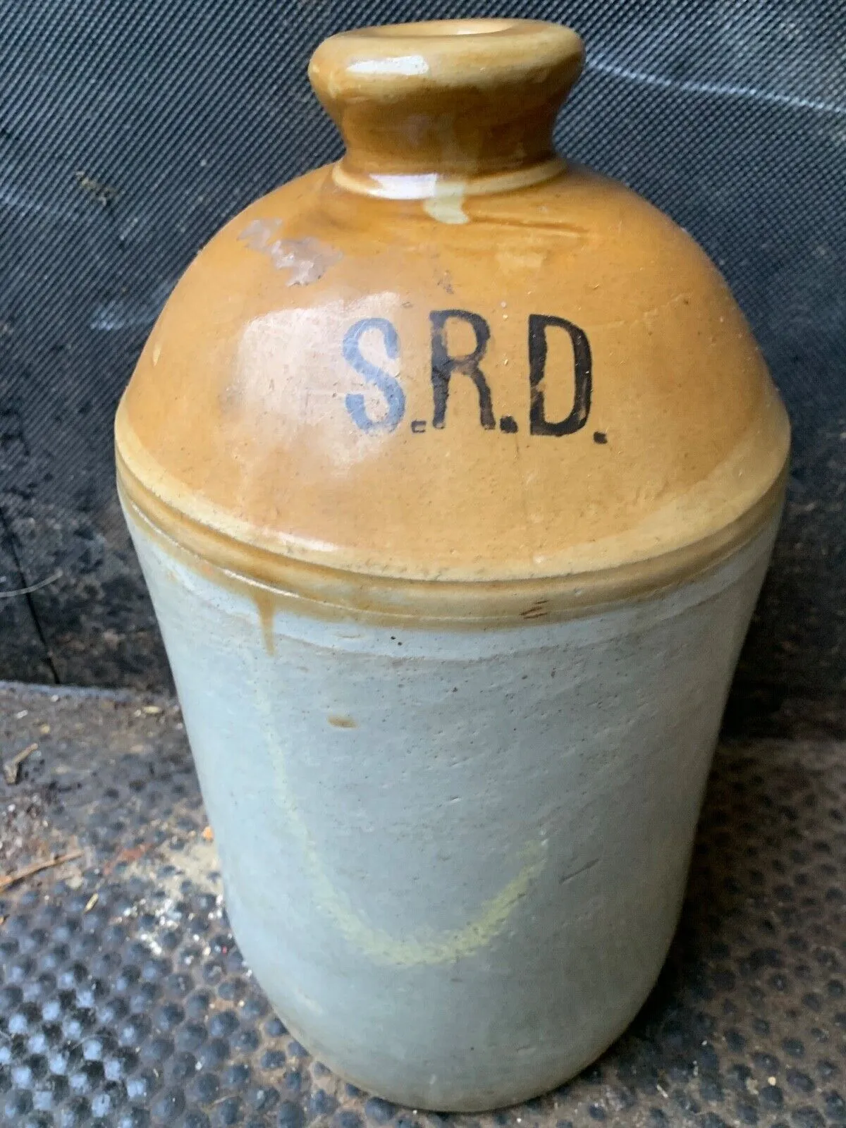 Original WW1 SRD Jar Rum Jar - British Army Issue - "Supply Reserve Depot" Jug