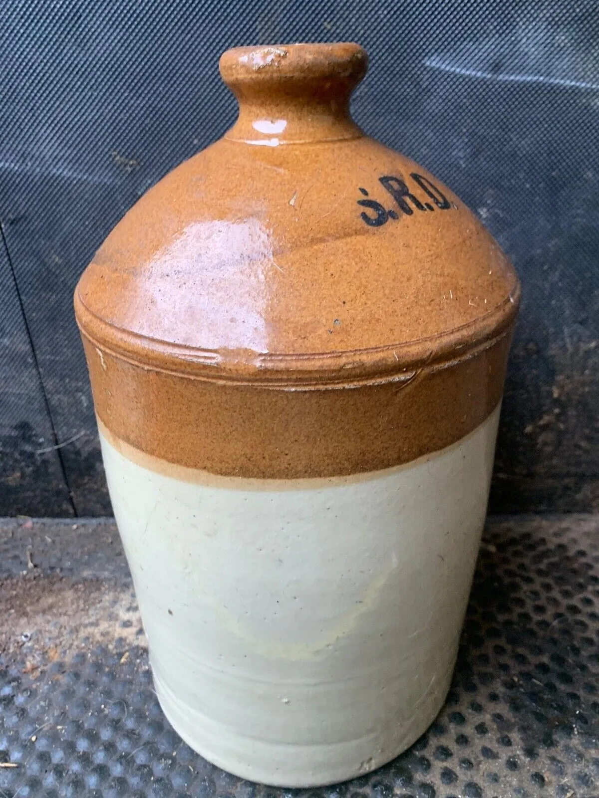 Original WW1 SRD Jar Rum Jar - British Army Issue - "Supply Reserve Depot" Jug
