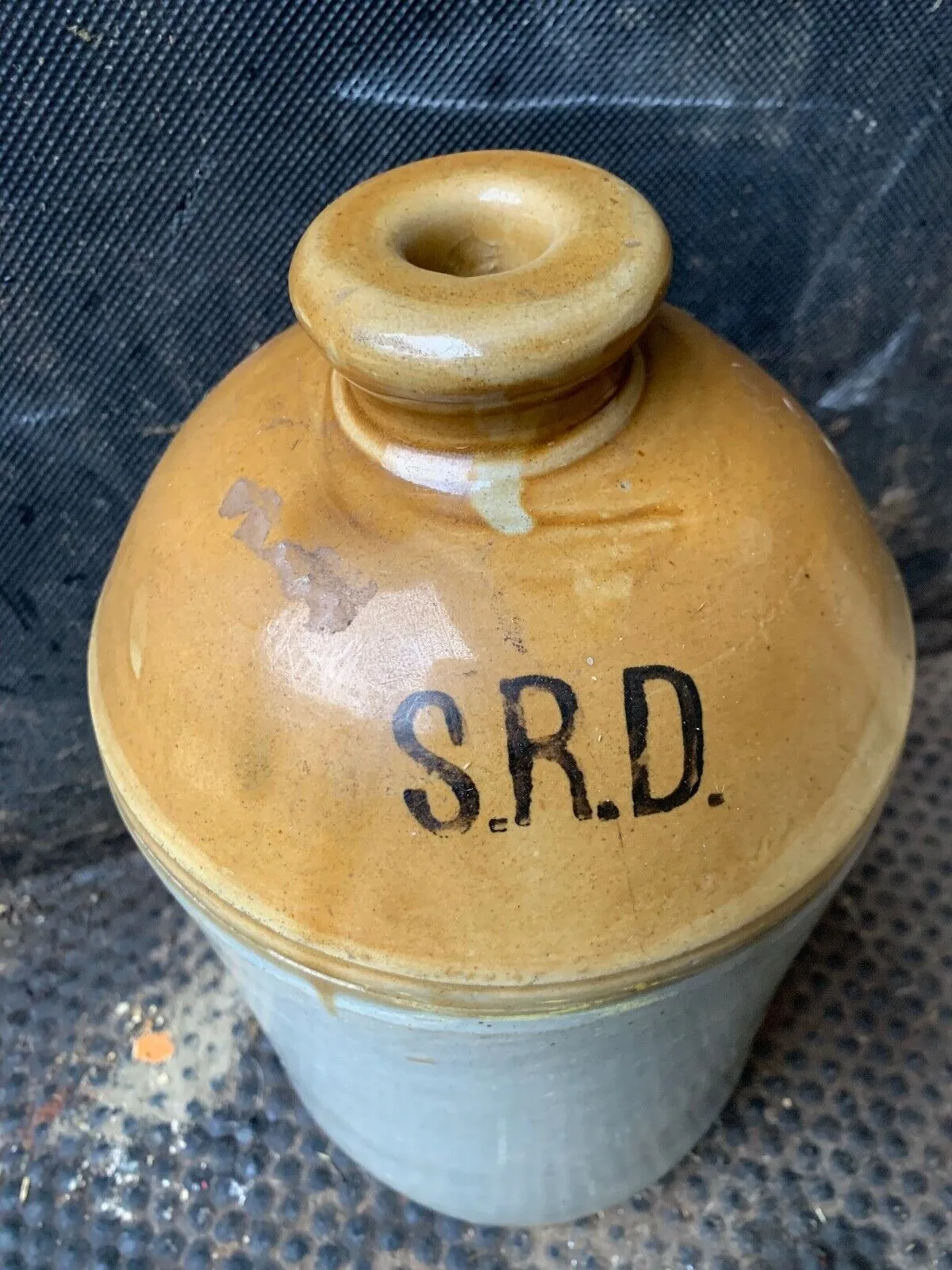 Original WW1 SRD Jar Rum Jar - British Army Issue - "Supply Reserve Depot" Jug