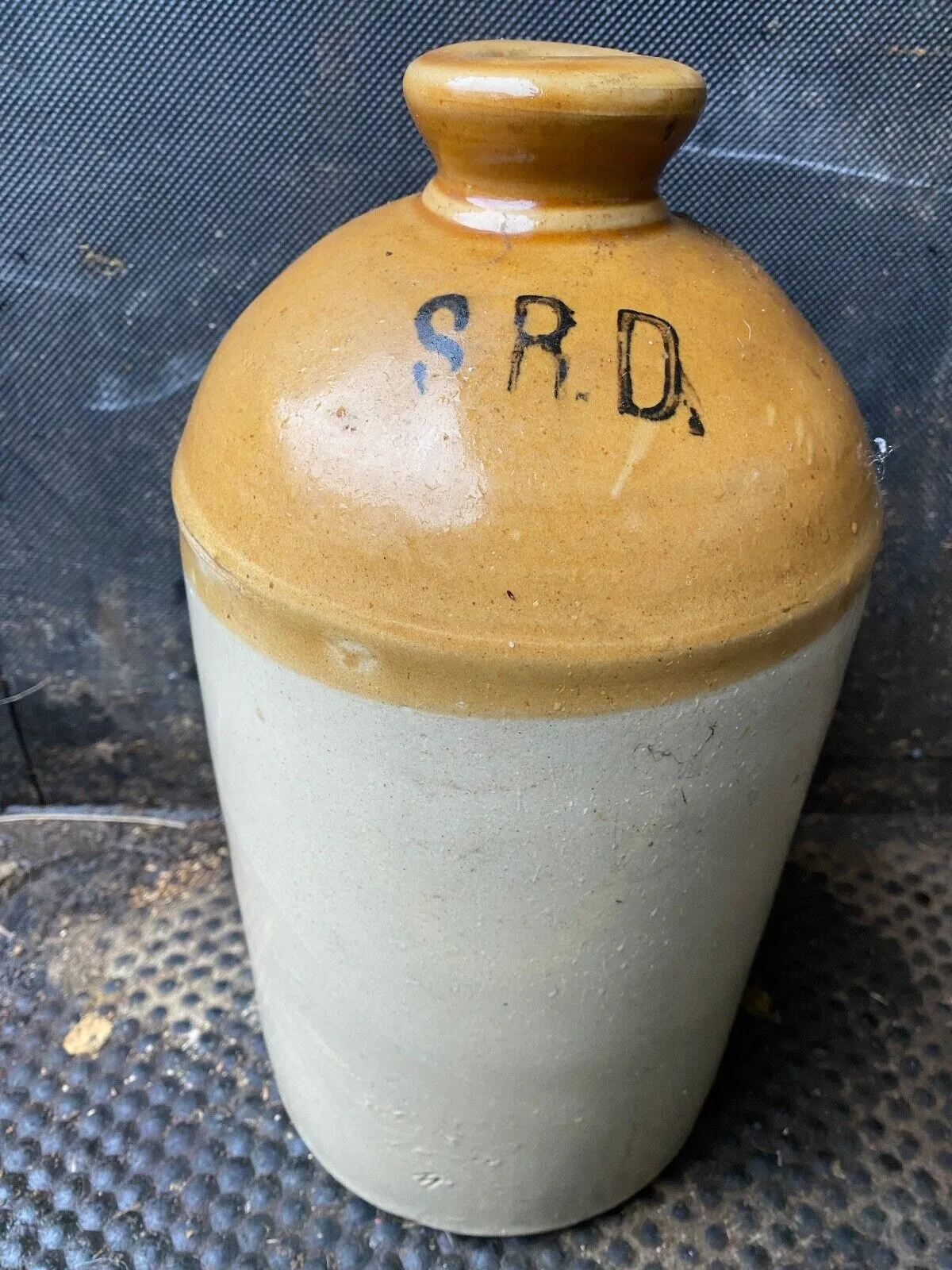 Original WW1 SRD Jar Rum Jar - British Army Issue - "Supply Reserve Depot" Jug