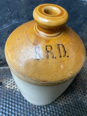 Original WW1 SRD Jar Rum Jar - British Army Issue - "Supply Reserve Depot" Jug