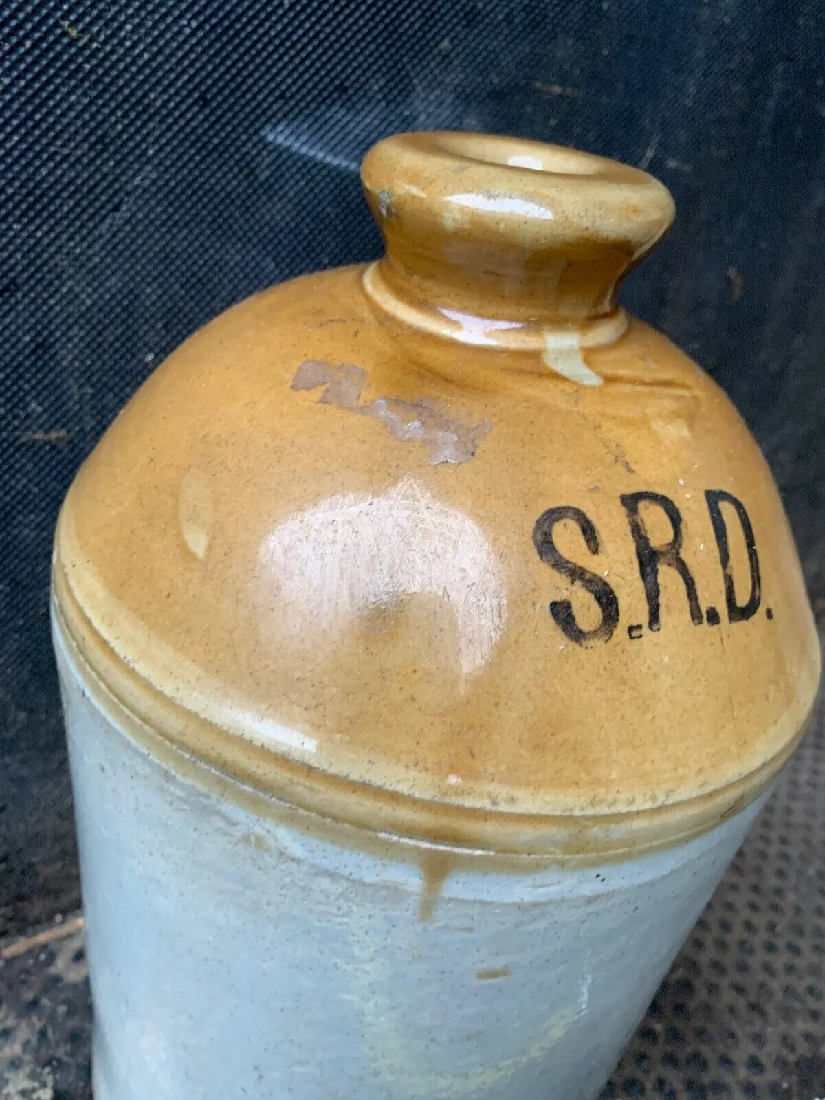 Original WW1 SRD Jar Rum Jar - British Army Issue - "Supply Reserve Depot" Jug