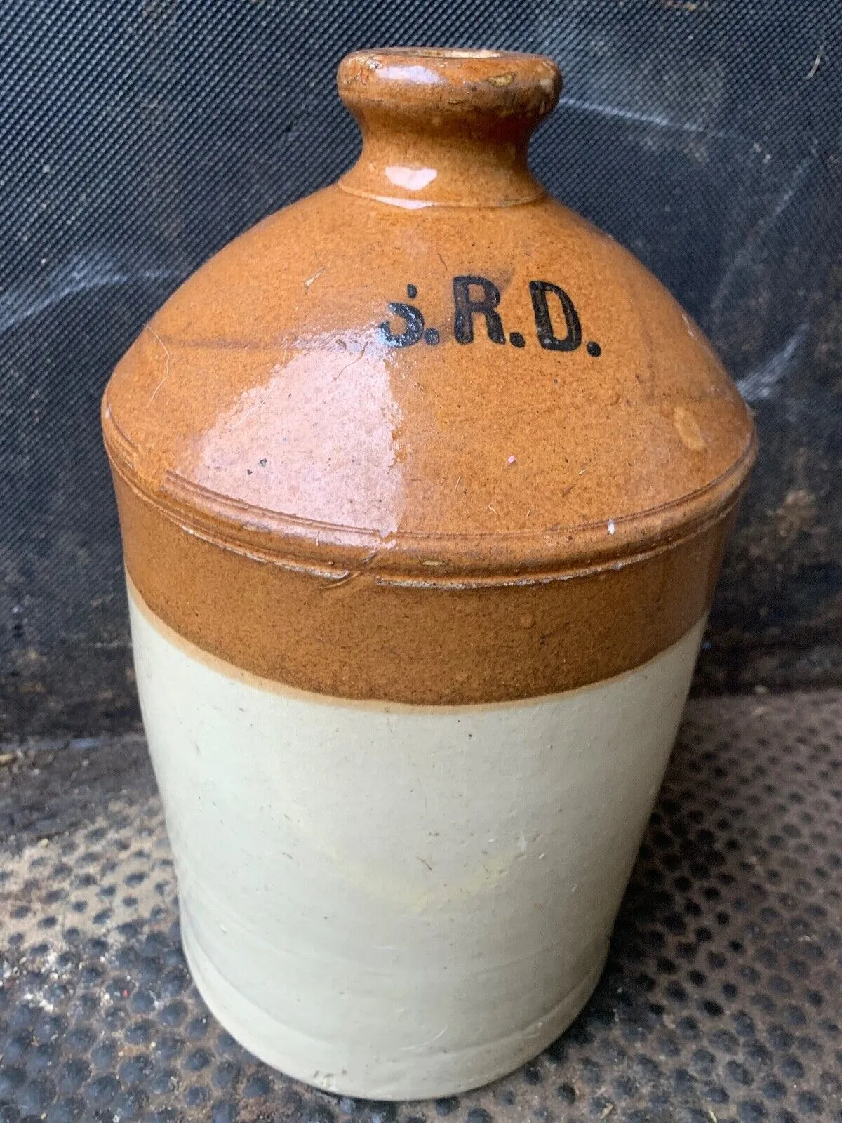 Original WW1 SRD Jar Rum Jar - British Army Issue - "Supply Reserve Depot" Jug