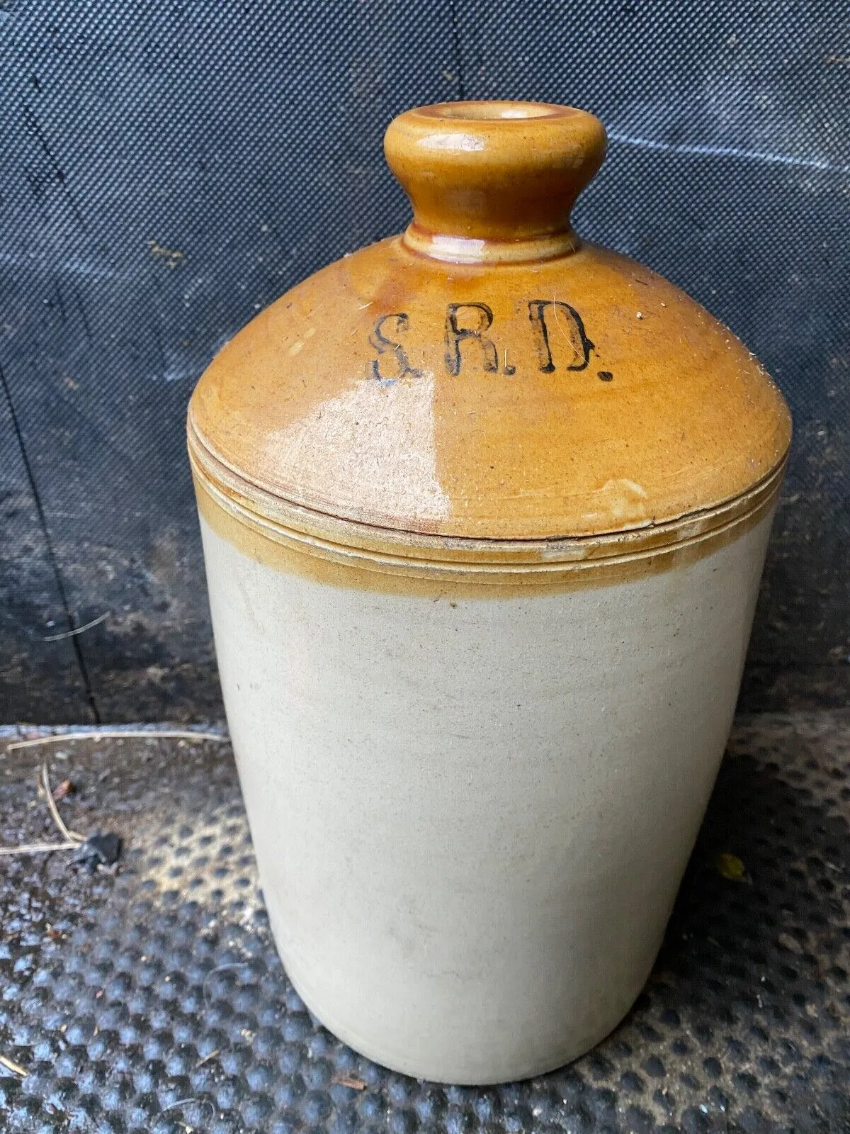 Original WW1 SRD Jar Rum Jar - British Army Issue - "Supply Reserve Depot" Jug