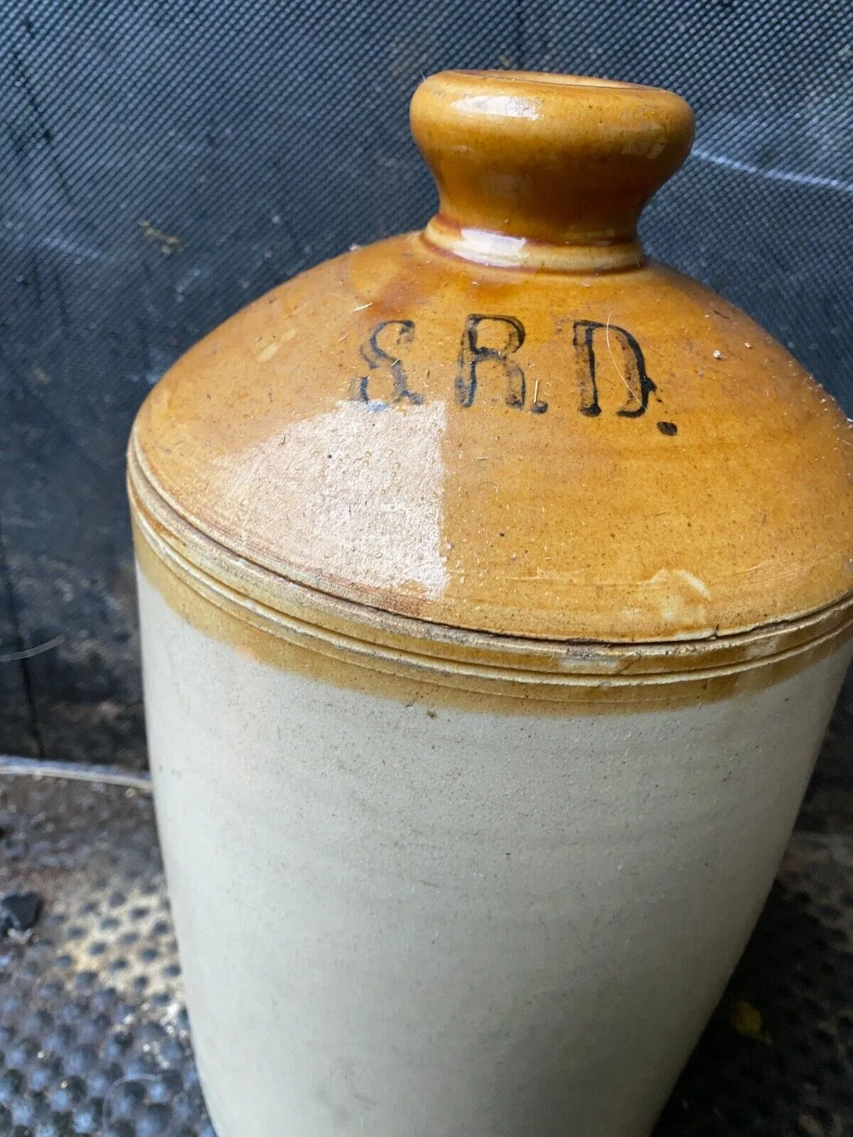 Original WW1 SRD Jar Rum Jar - British Army Issue - "Supply Reserve Depot" Jug