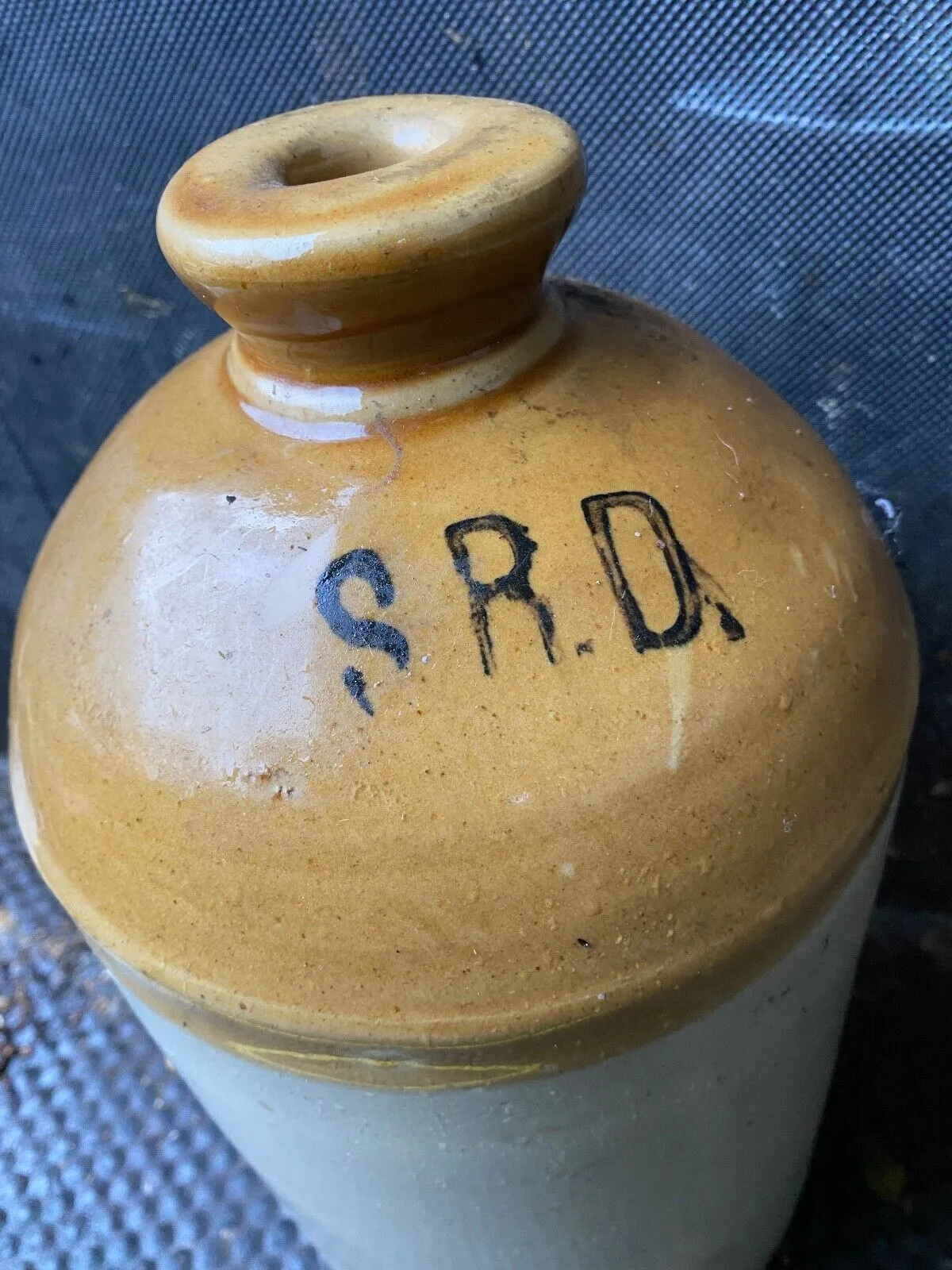 Original WW1 SRD Jar Rum Jar - British Army Issue - "Supply Reserve Depot" Jug