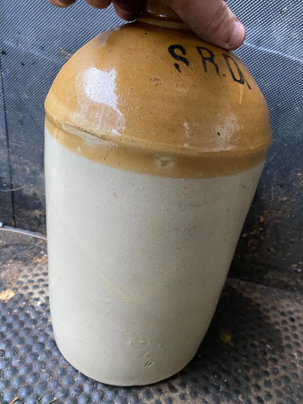 Original WW1 SRD Jar Rum Jar - British Army Issue - "Supply Reserve Depot" Jug