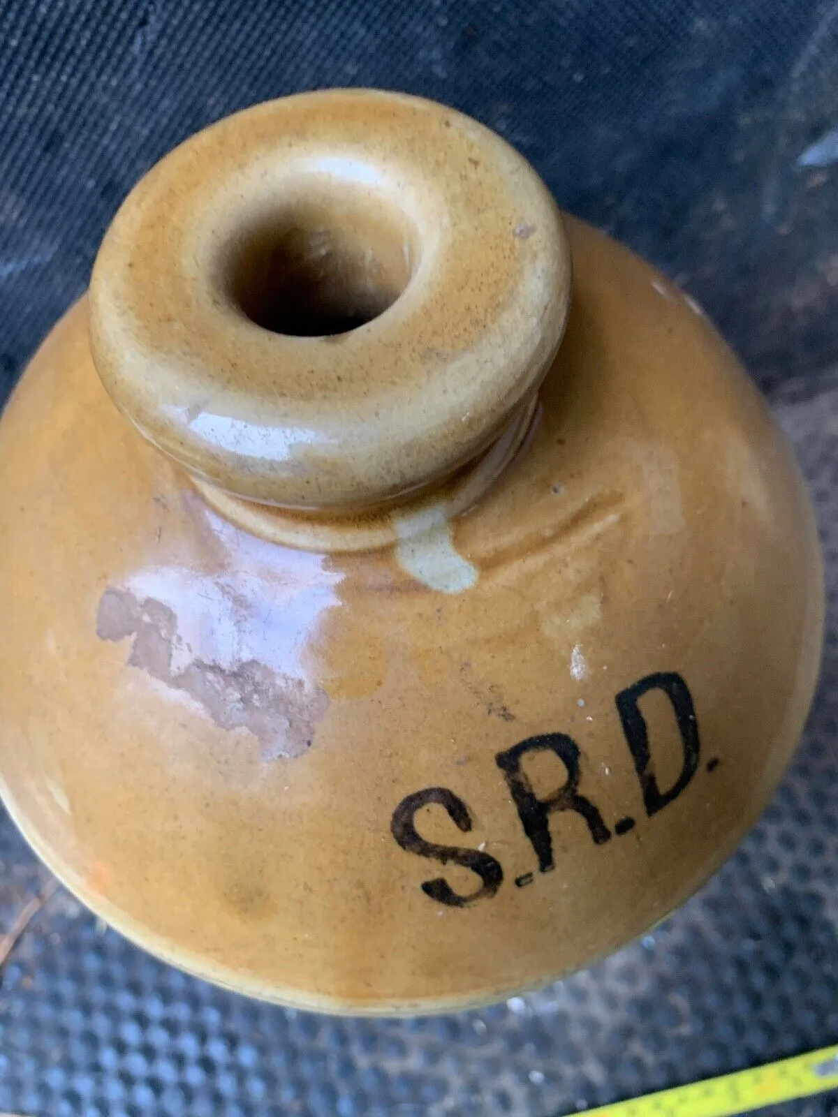 Original WW1 SRD Jar Rum Jar - British Army Issue - "Supply Reserve Depot" Jug