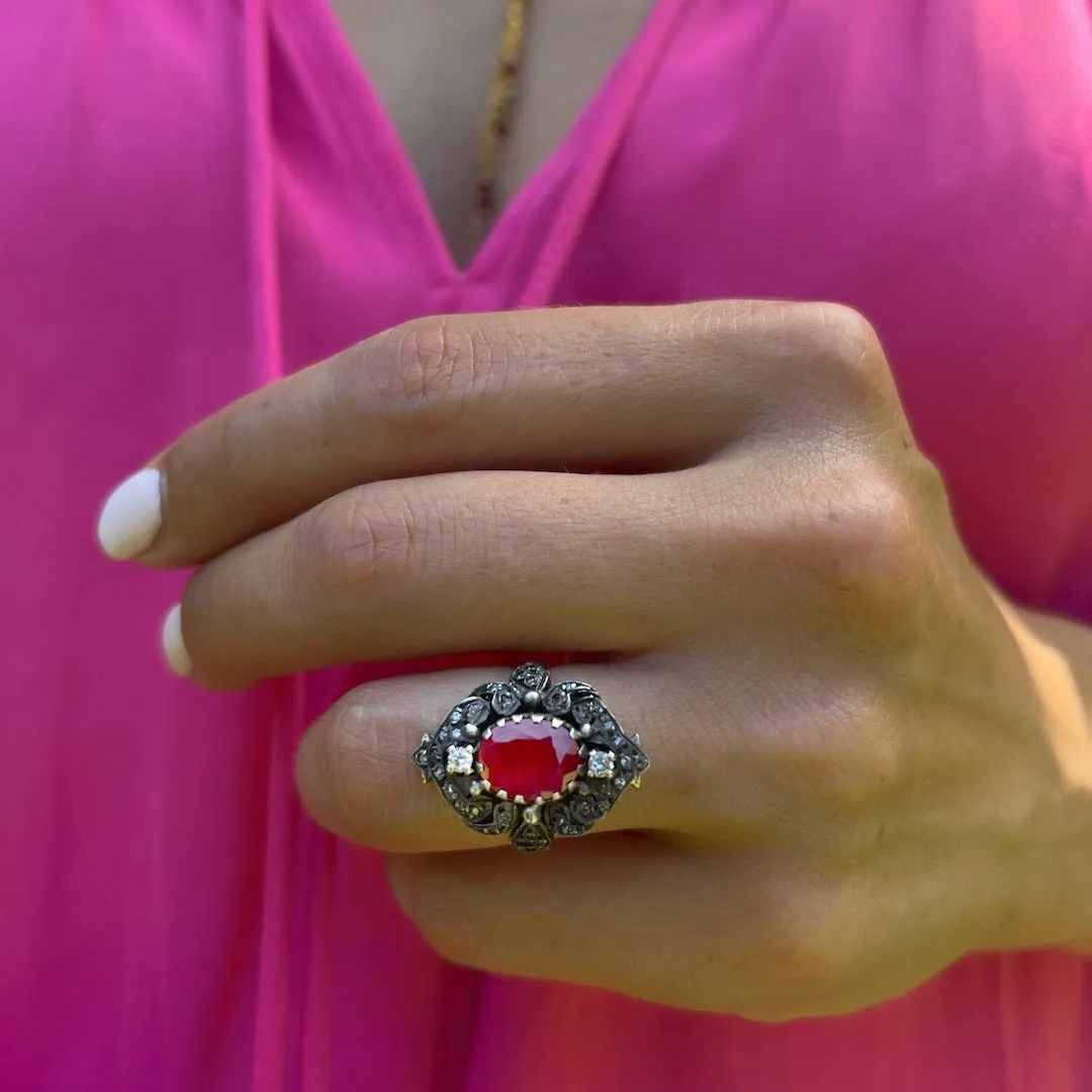 Oval Ruby Vintage Ring