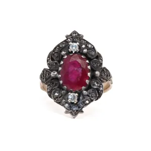 Oval Ruby Vintage Ring