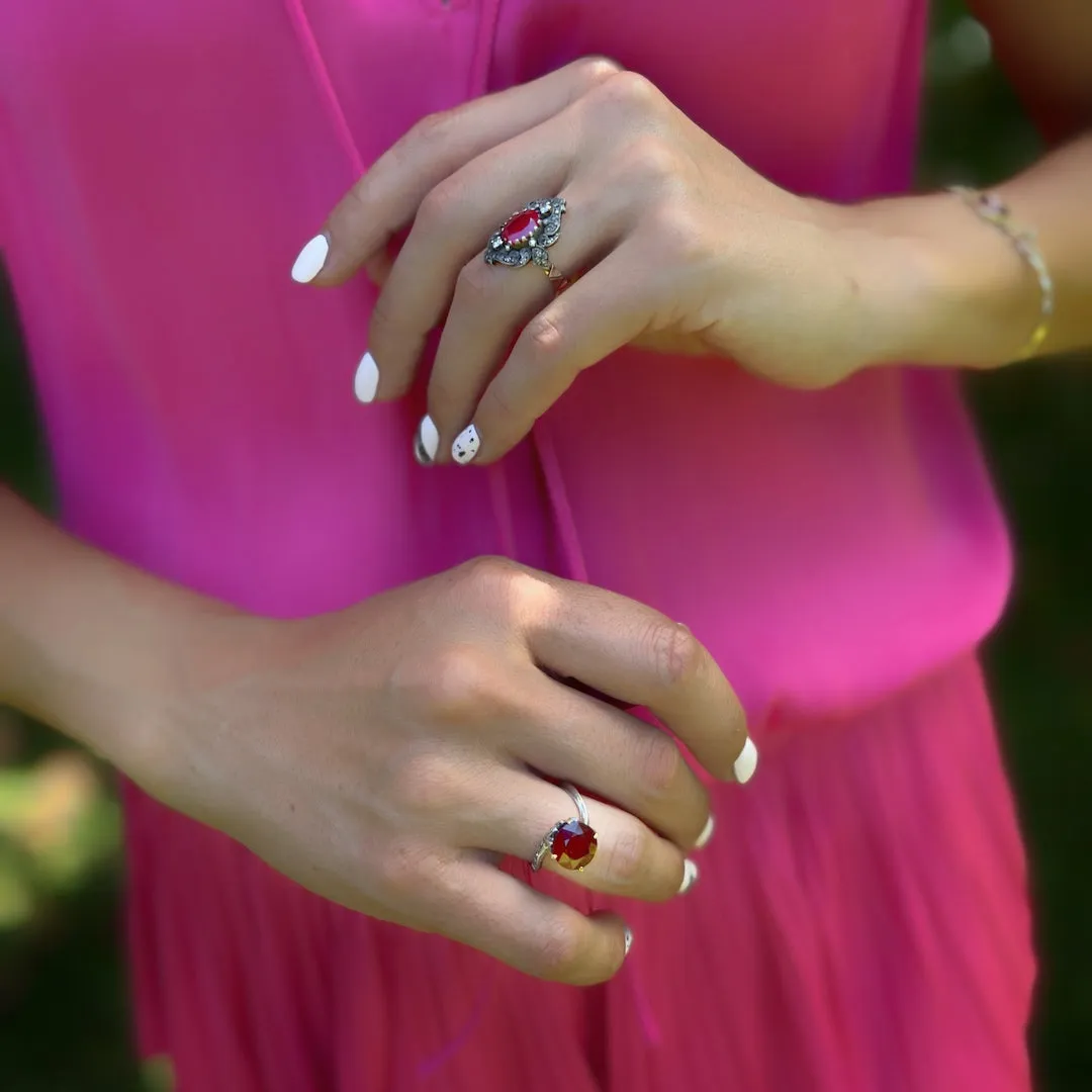 Oval Ruby Vintage Ring
