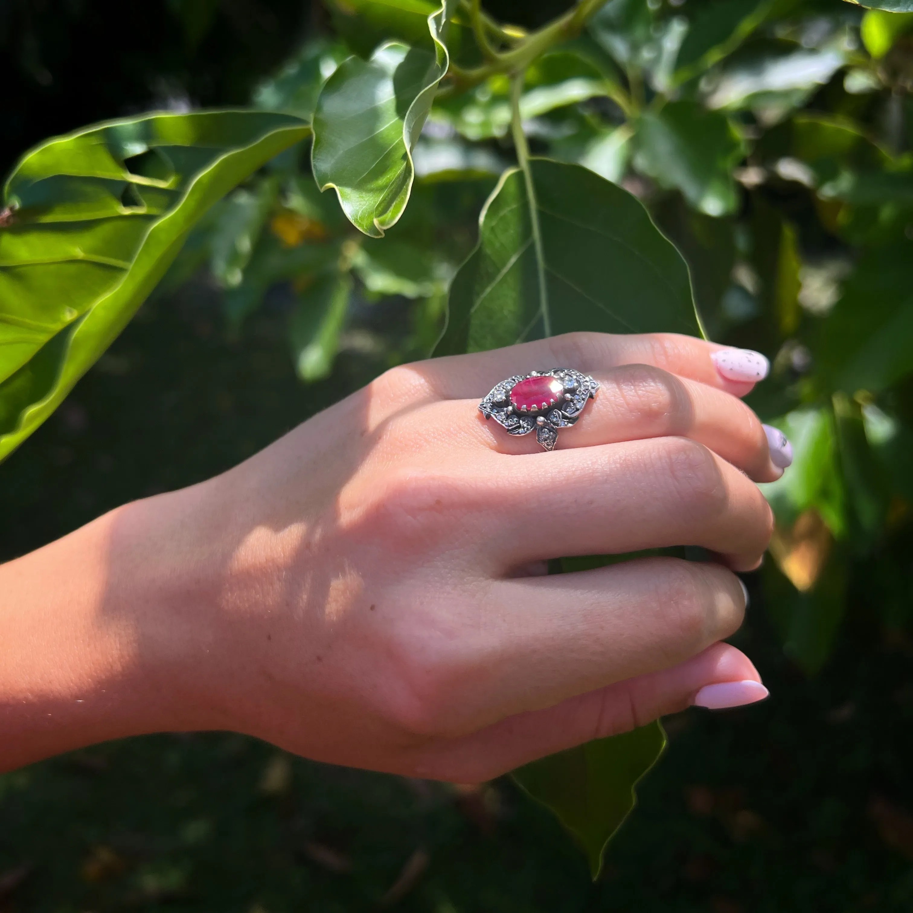 Oval Ruby Vintage Ring
