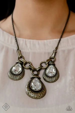 Paparazzi -  Built Beacon - Brass Necklace