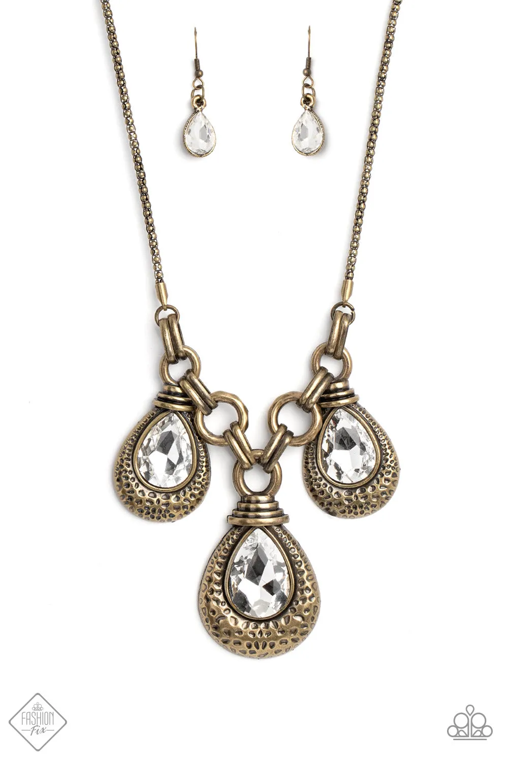 Paparazzi -  Built Beacon - Brass Necklace
