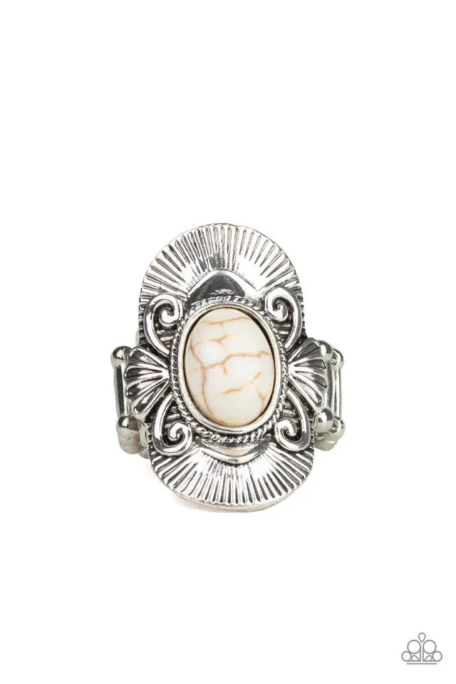 Paparazzi - Oracle Oasis -White Ring
