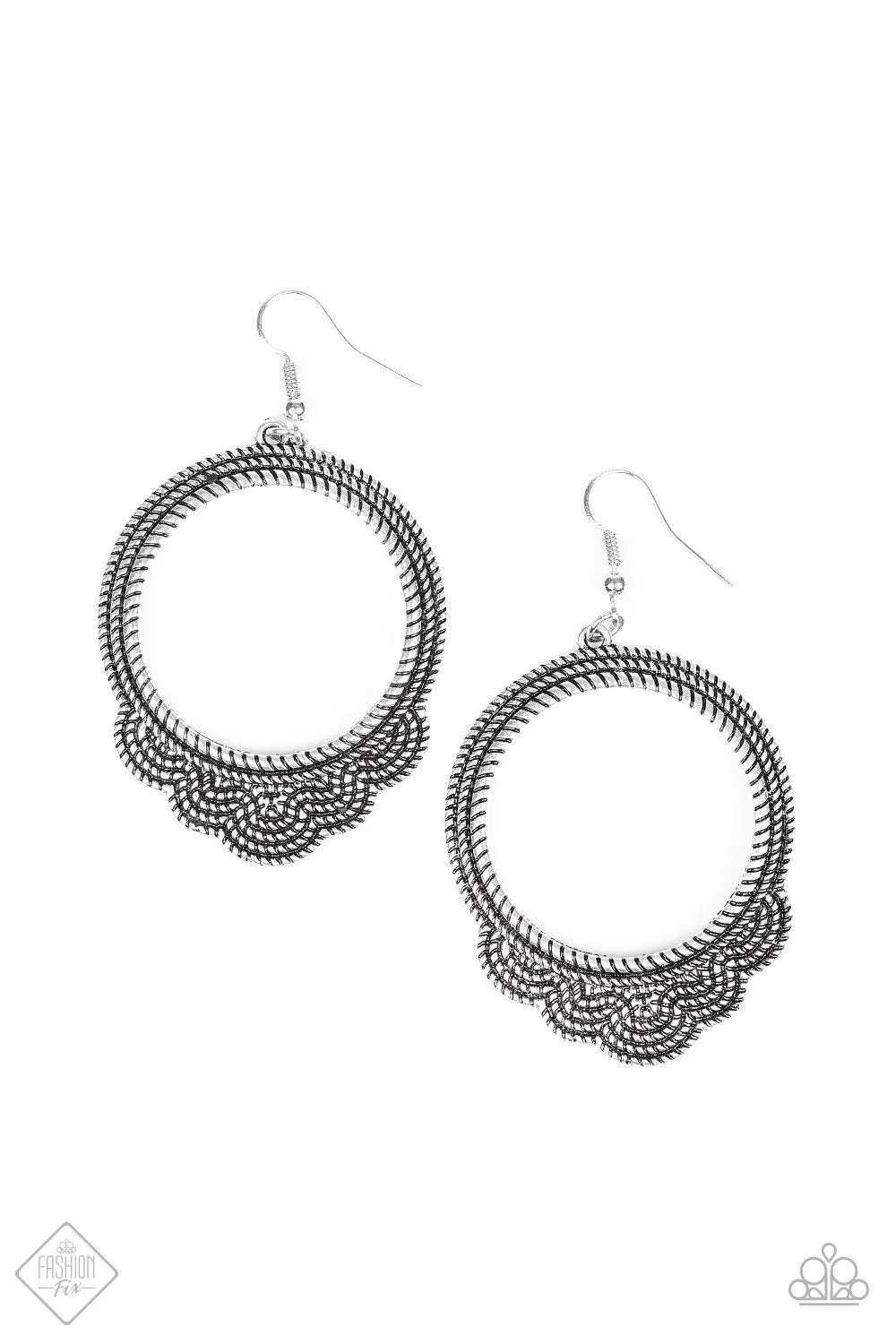 Paparazzi - Rover Radiance - Silver Hoop Earrings