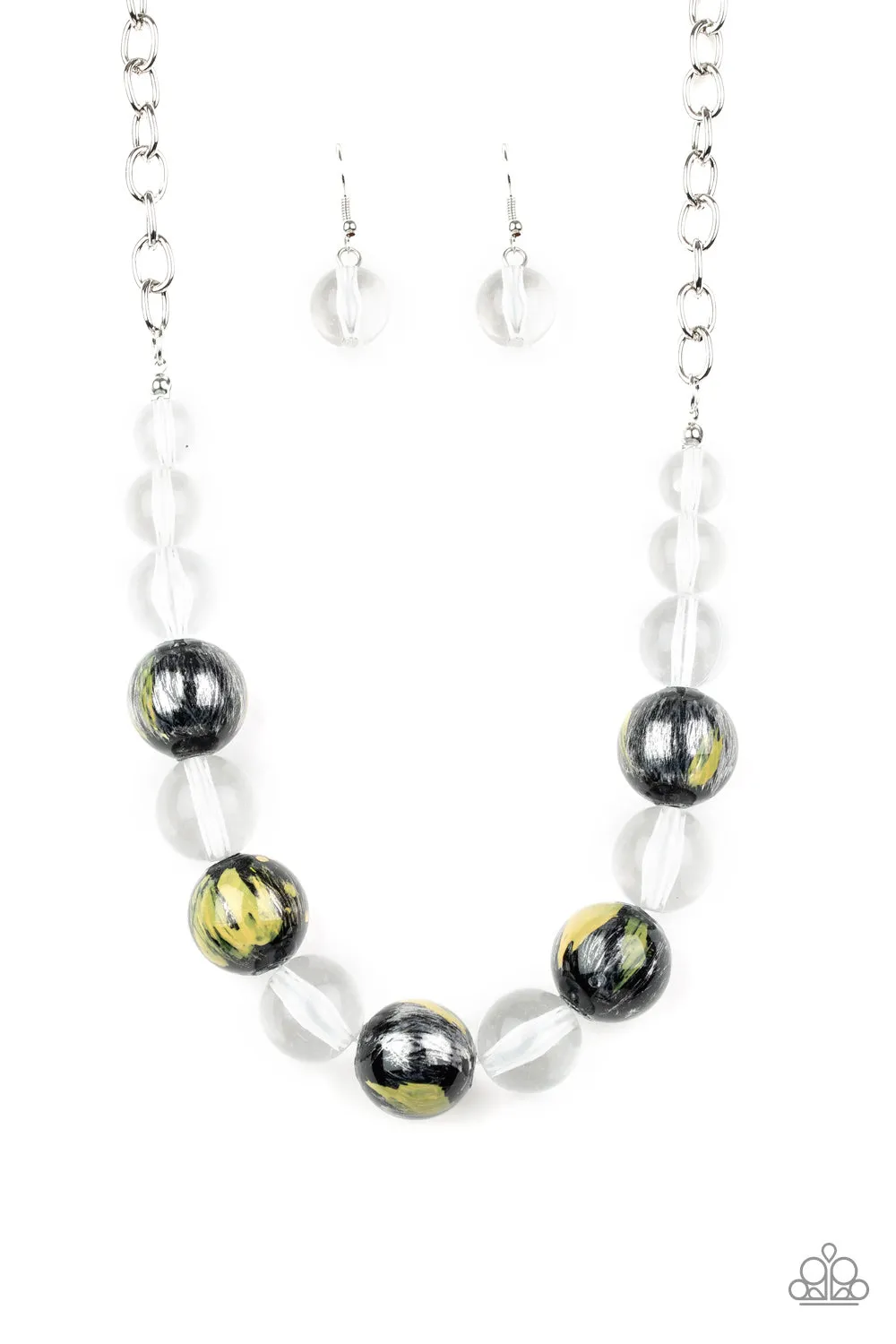 Paparazzi  Torrid Tide - Yellow Necklace