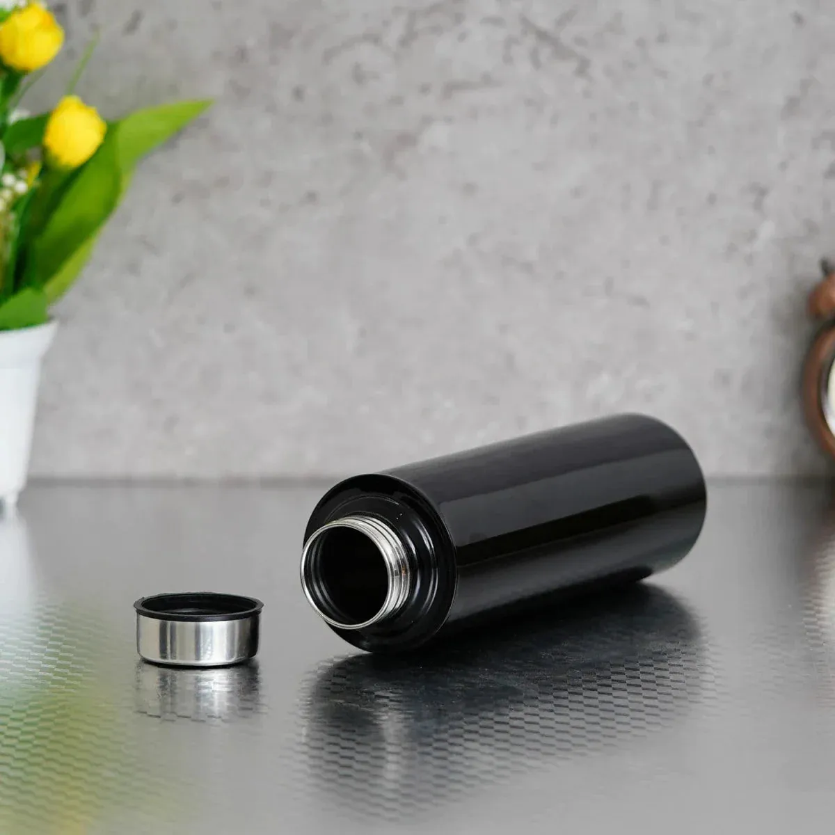 Personalised Voilet Classic Smart Bottle (1 Litre), Stainless Steel Mug & All in One Men's Combo (4 pcs) - Wine