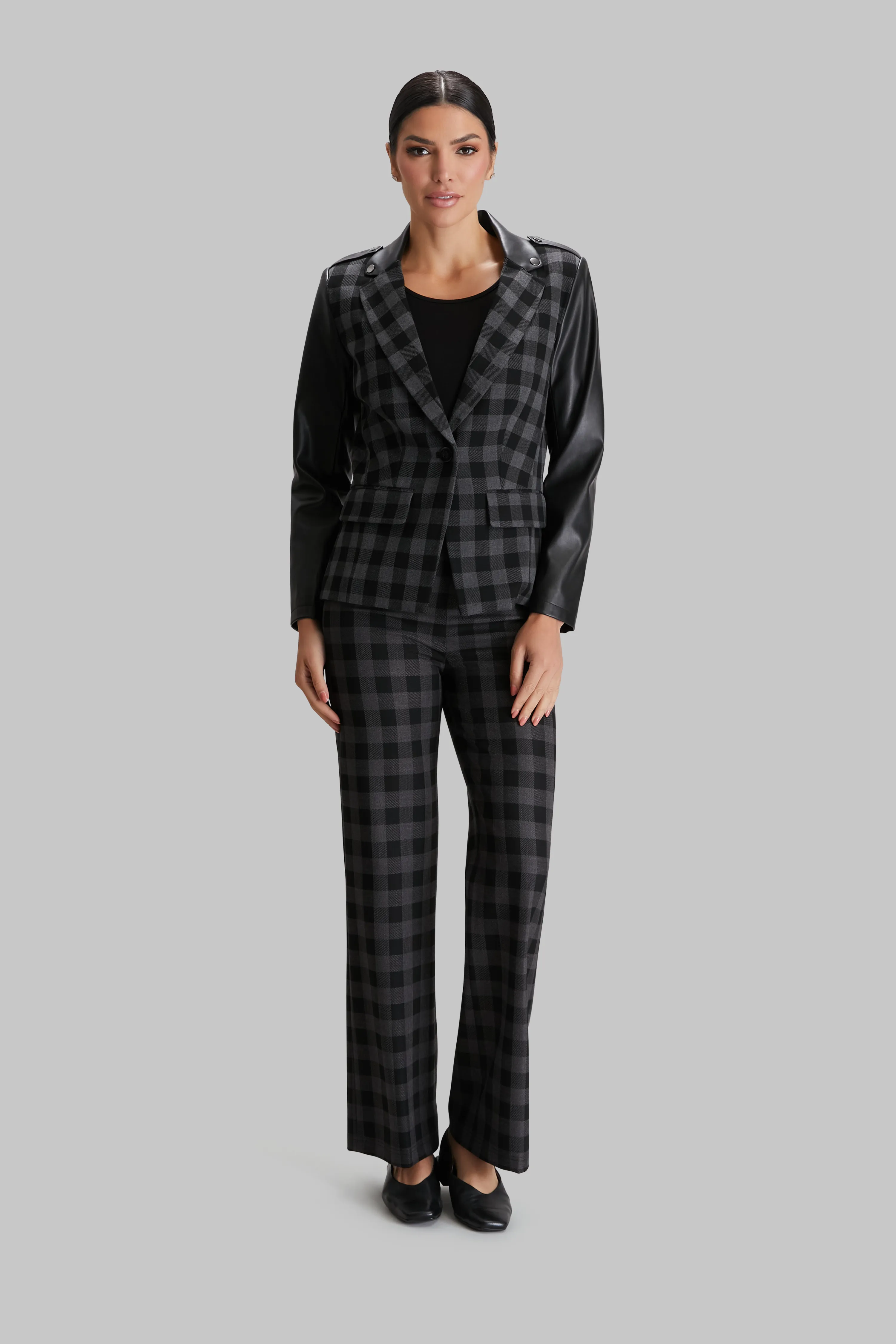 Pewter Check Rowan Jacket - FINAL SALE