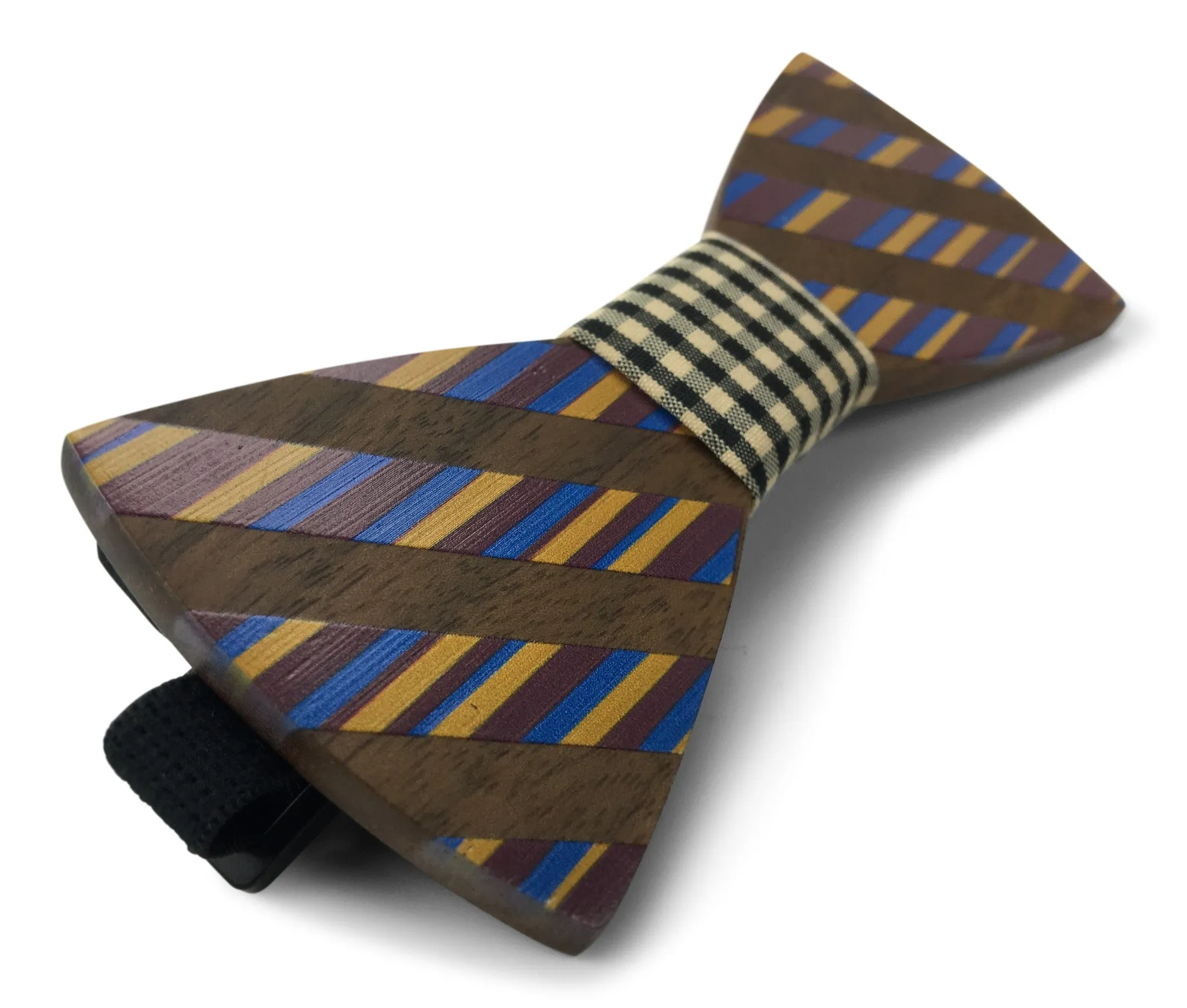 Premium Wooden Creative Handmade Bowtie with Matching Cotton Mens Blend Sock