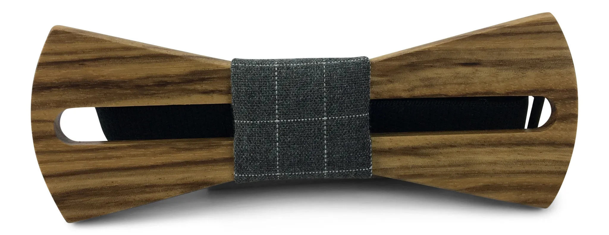 Premium Wooden Creative Handmade Bowtie with Matching Cotton Mens Blend Sock