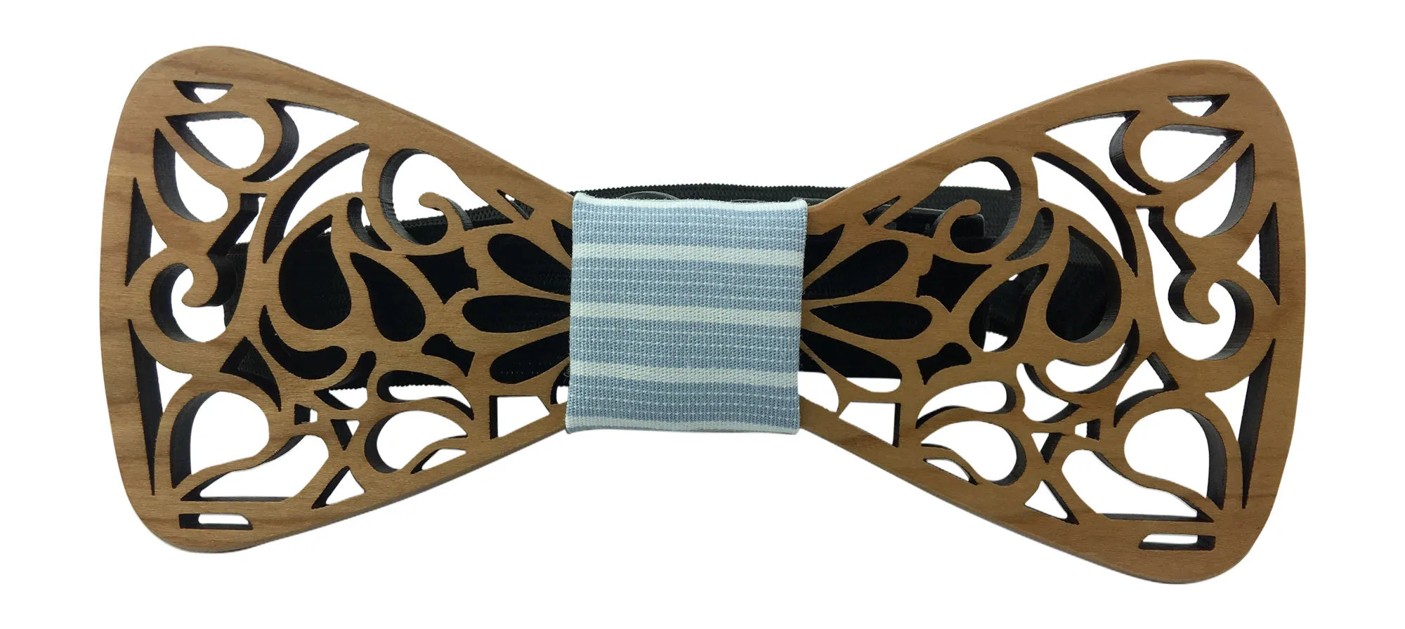 Premium Wooden Creative Handmade Bowtie with Matching Cotton Mens Blend Sock