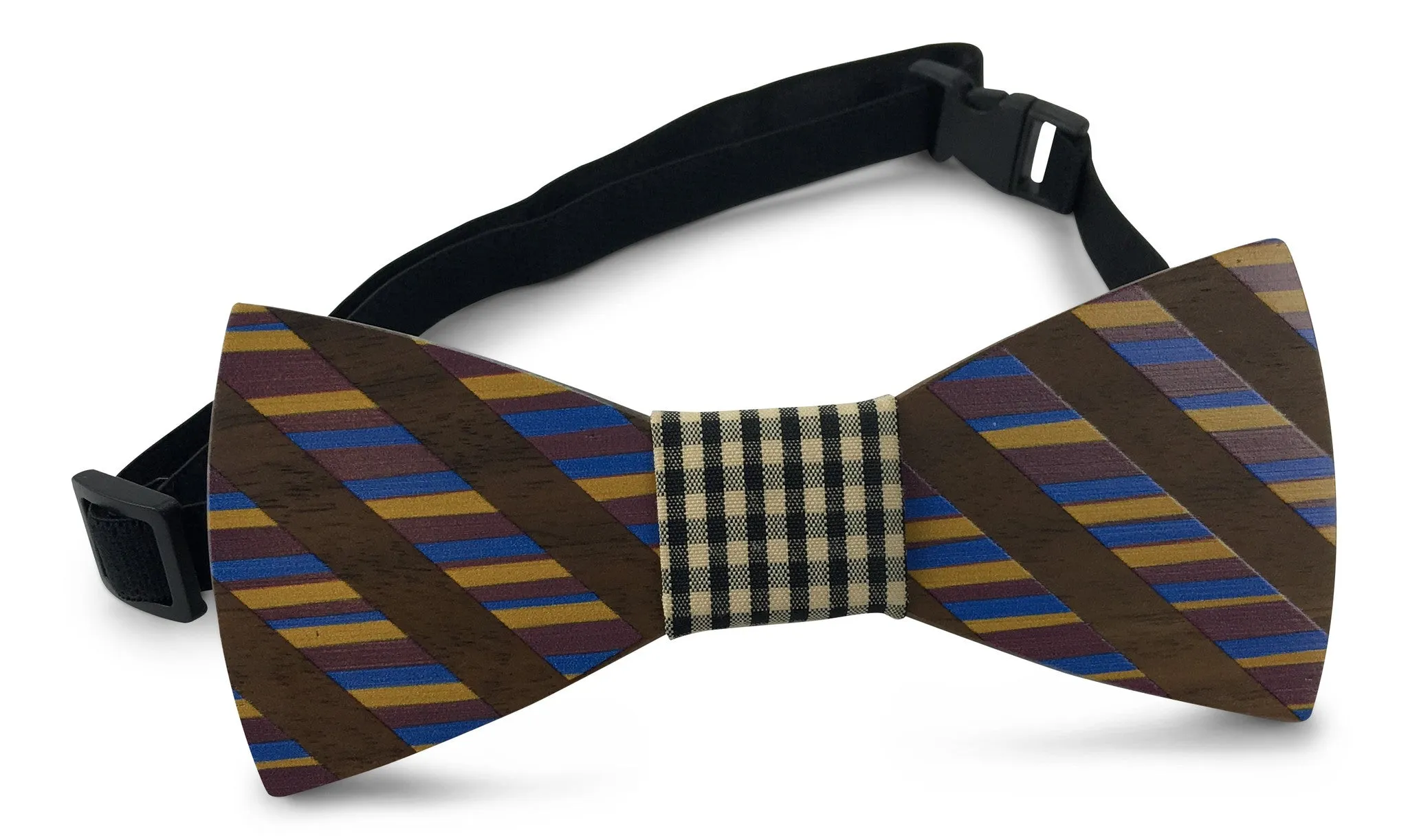 Premium Wooden Creative Handmade Bowtie with Matching Cotton Mens Blend Sock