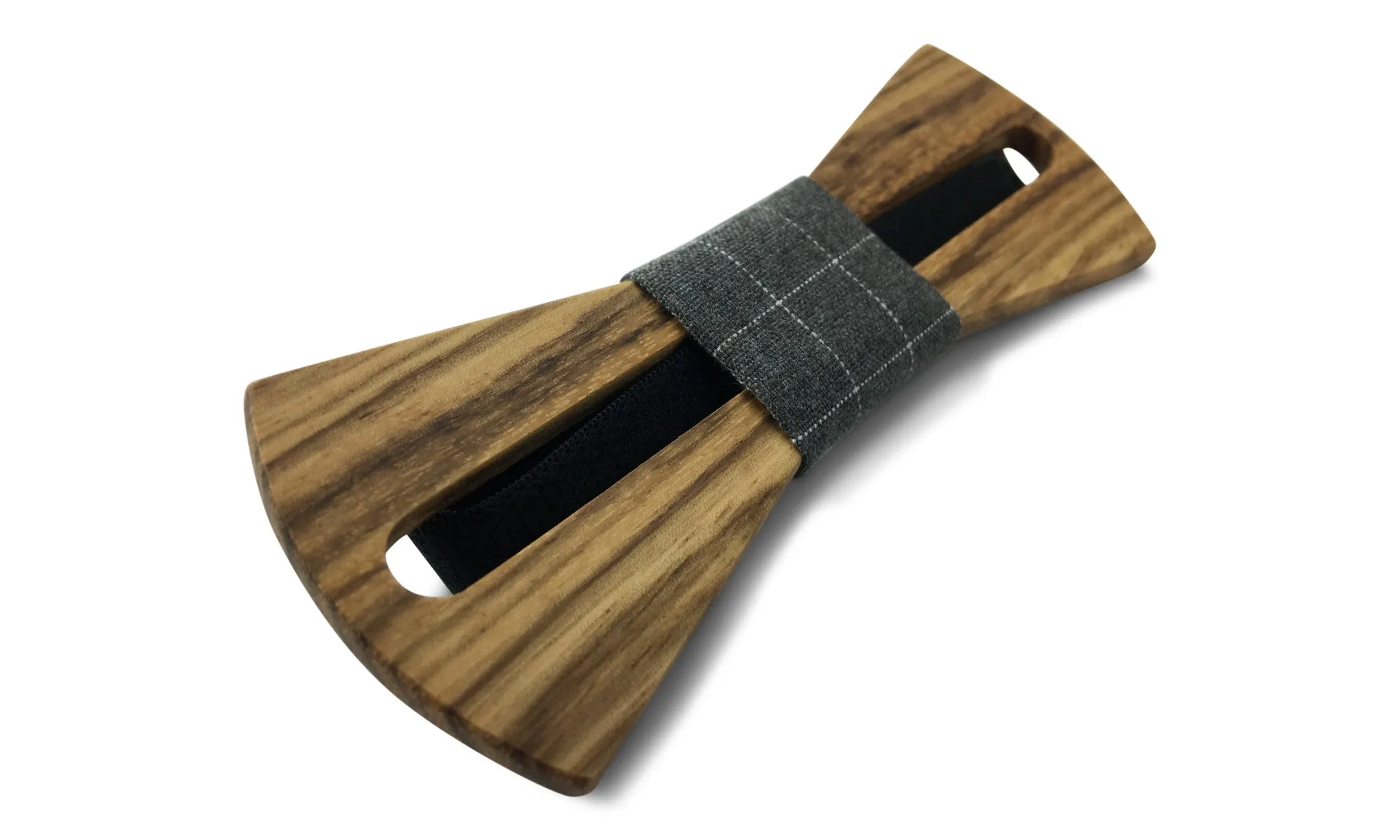 Premium Wooden Creative Handmade Bowtie with Matching Cotton Mens Blend Sock