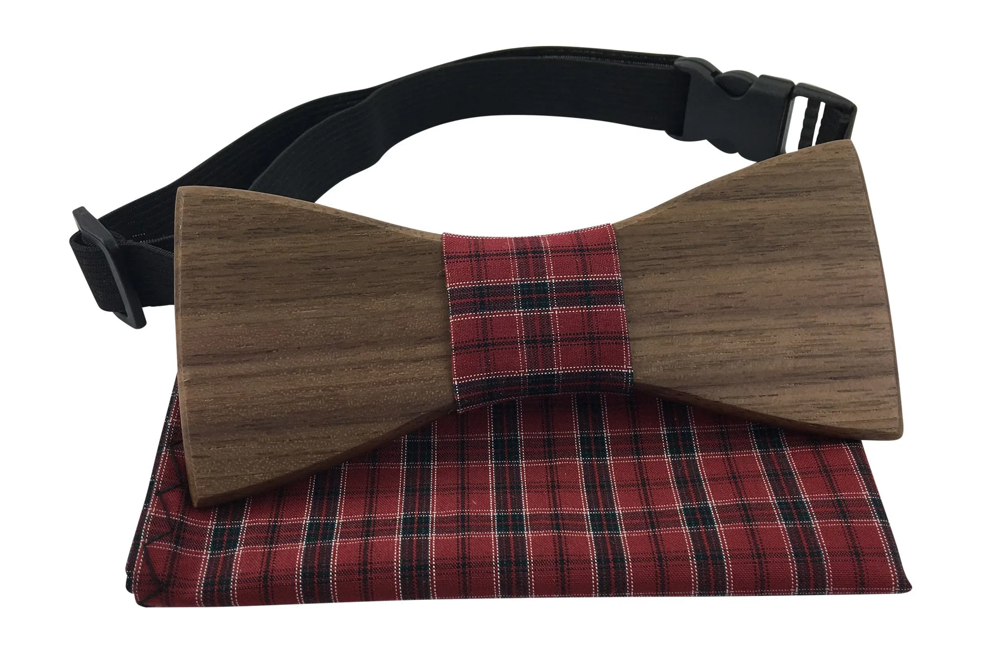 Premium Wooden Creative Handmade Bowtie with Matching Cotton Mens Blend Sock