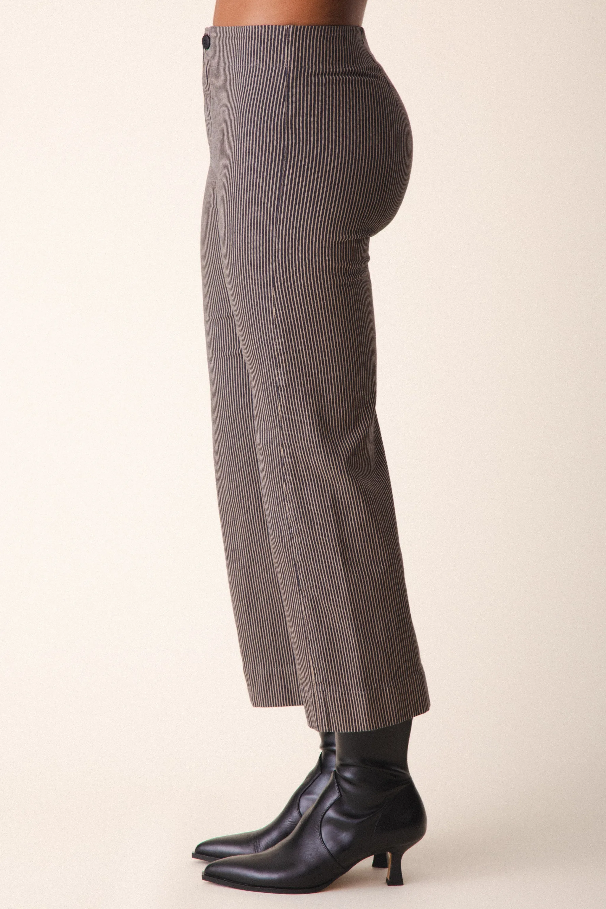 Railroad Knack Pant in Khaki Stripe