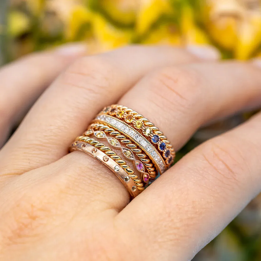 Rainbow Sapphire Dunes Narrow Band - 7