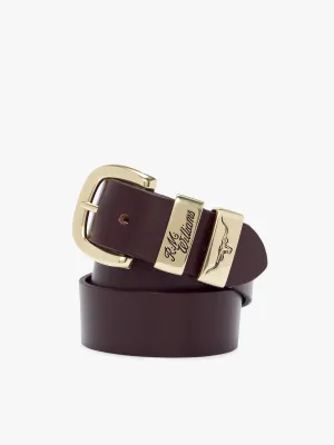 R.M. Williams 1 1/2" 3 Piece Solid Hide Belt - Chestnut
